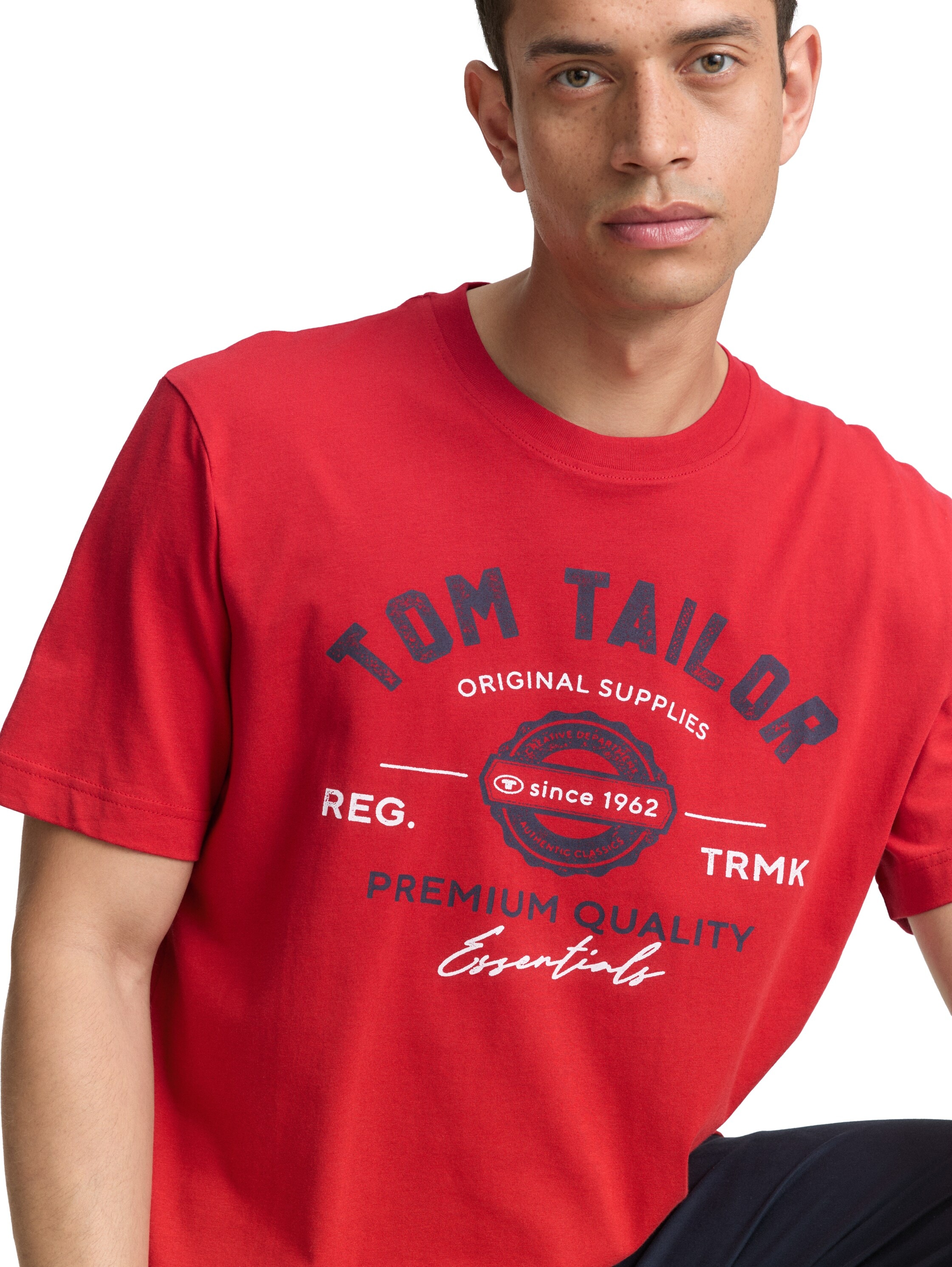TOM TAILOR T-Shirt, mit grossem Logofrontprint