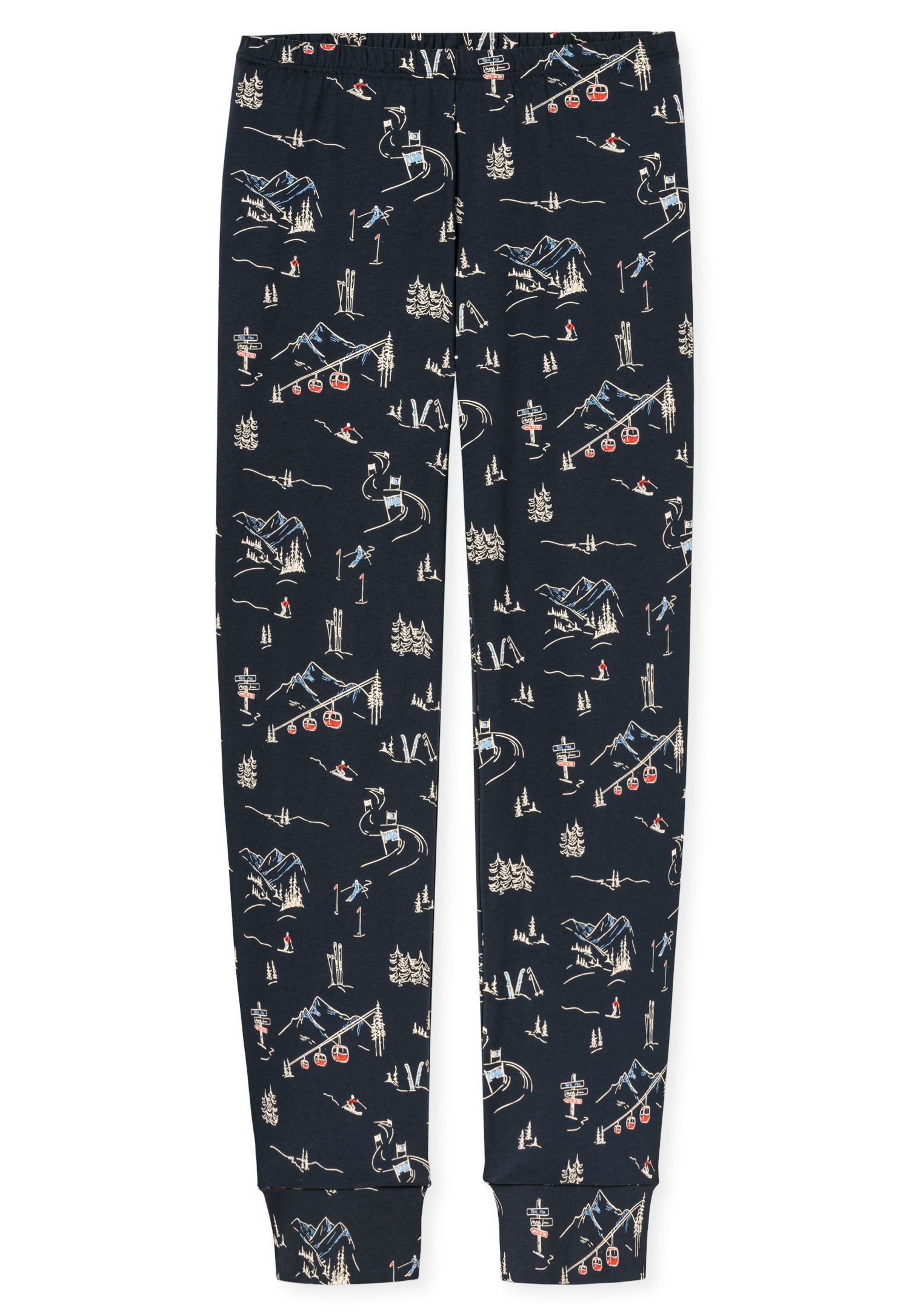 Schiesser Pyjama »Family« , 2 Langarm, Baumwolle, Rundhalsausschnitt