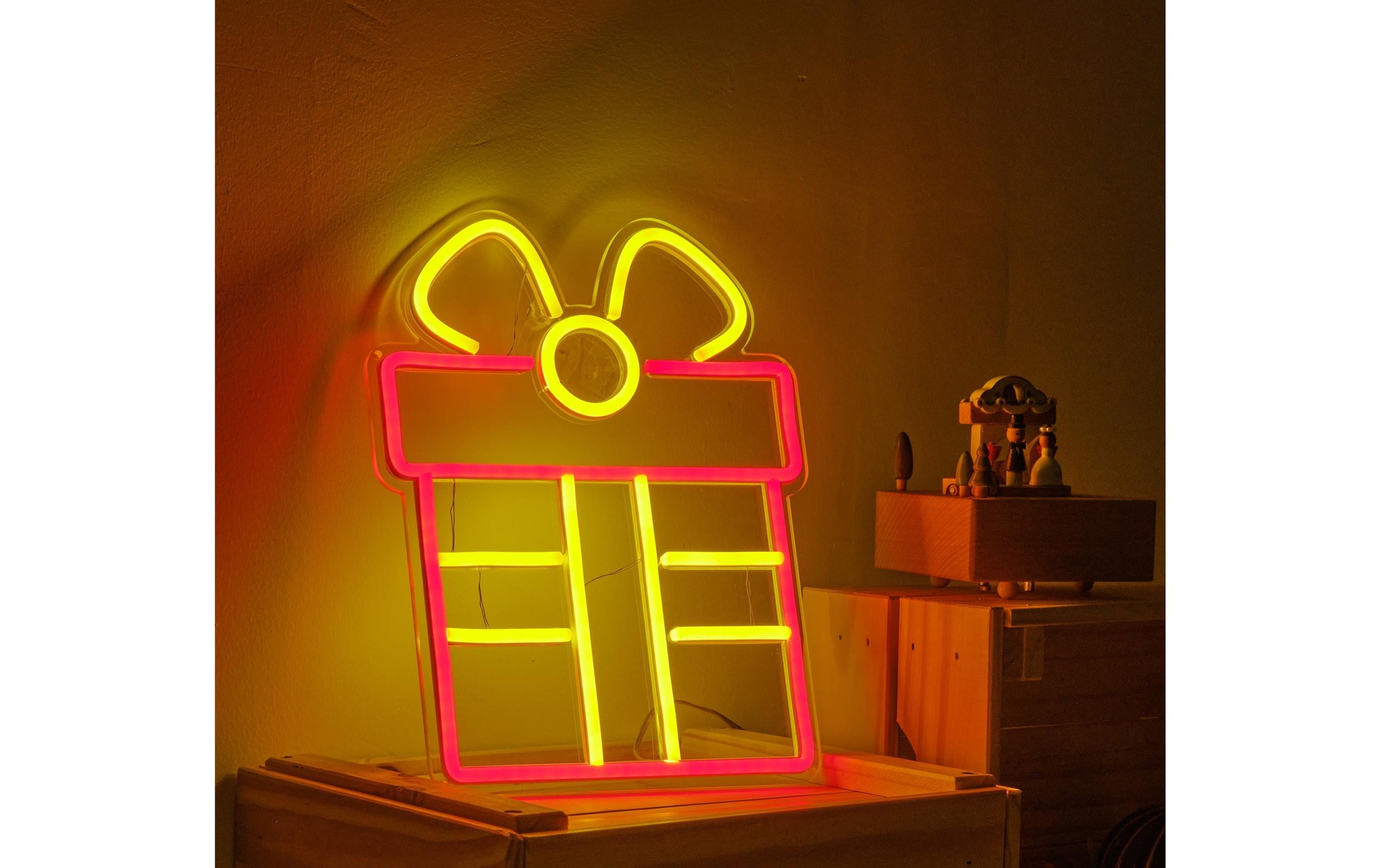 Dekolicht »Vegas Lights Weihnachtsgeschenk 24 x 30 cm«
