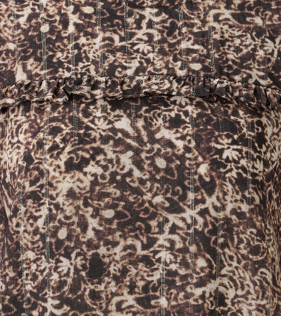 Aniston CASUAL Blouse à enfiler avec fils brillants dans l'imprimé floral graphique - NOUVELLE COLLECTION