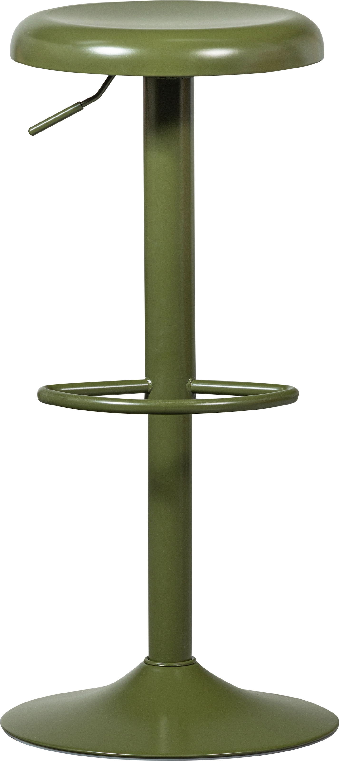 Image of WOOOD Barhocker "ISAAC BARHOCKER METALL KUPFER" Der WOOOD Isaac Barstuhl bietet Höhenverstellung und Fussstütze