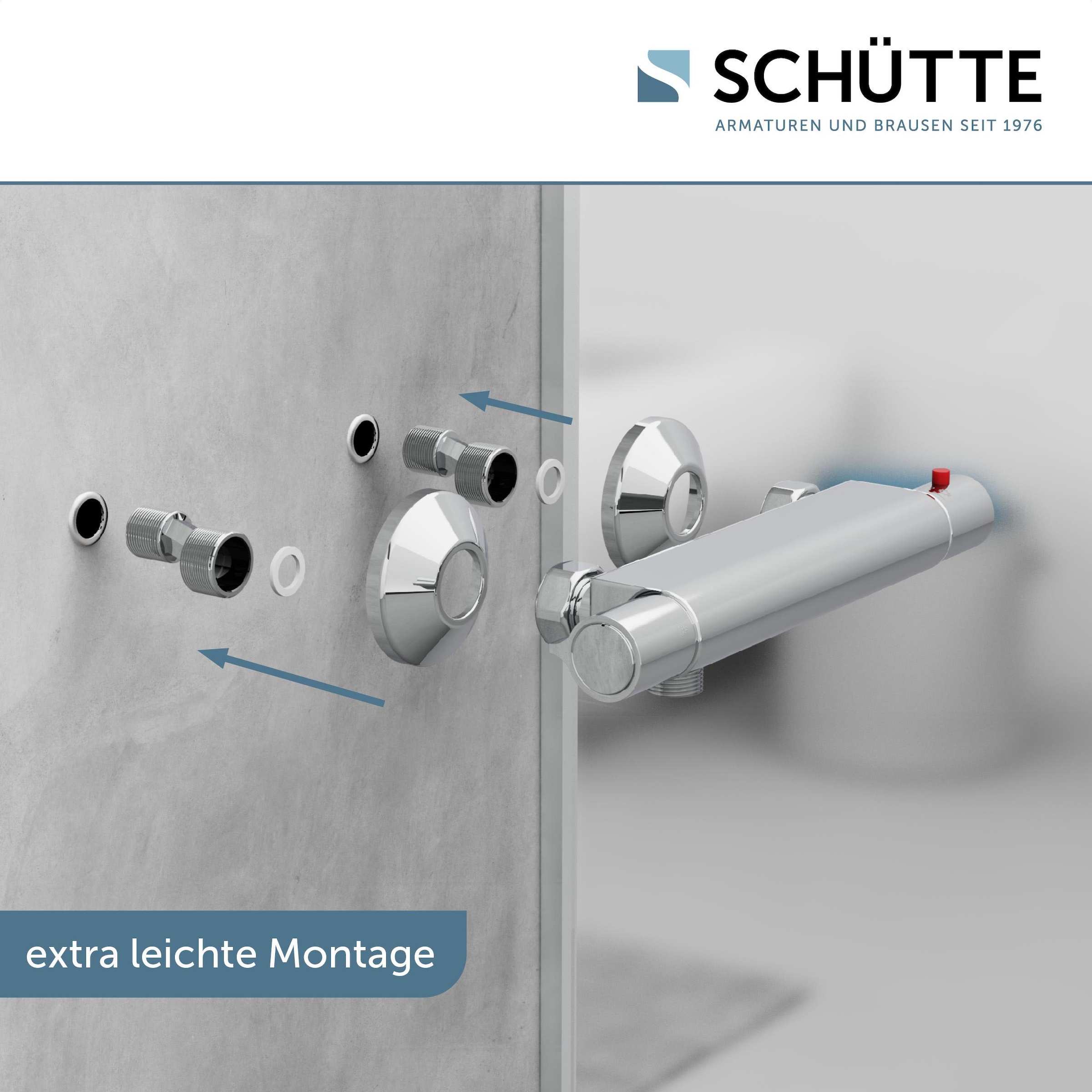Schütte Duscharmatur »Vigo« mit Thermostat, Mischbatterie Dusche, Duschthermostat in Chrom