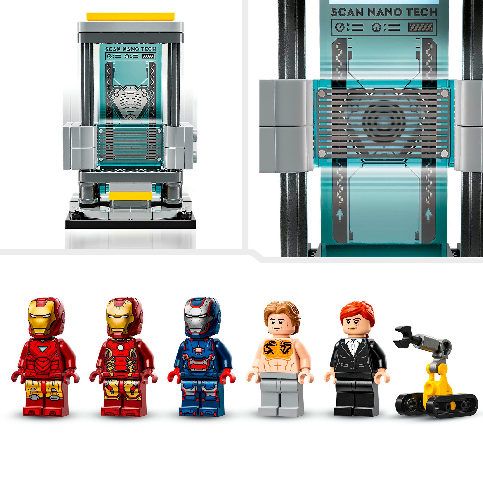 LEGO® Konstruktionsspielsteine »Iron Mans Labor: Halle der Rüstungen (76315), LEGO Super Heroes« Made in Europe