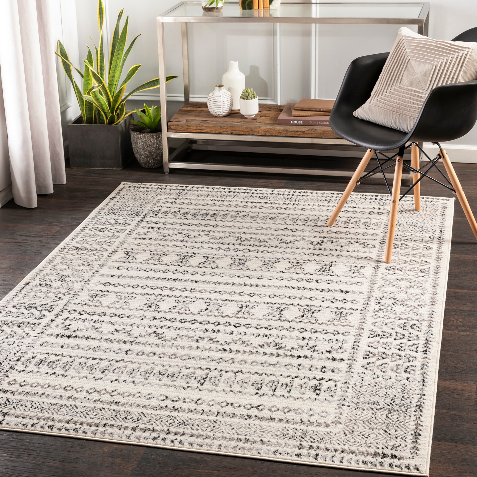 Image of Livabliss Teppich "IPOH" rechteckig 11 mm Höhe Skandinavischer Teppich, Kurzflor Boho-Wohnzimmerteppich, Läufer
