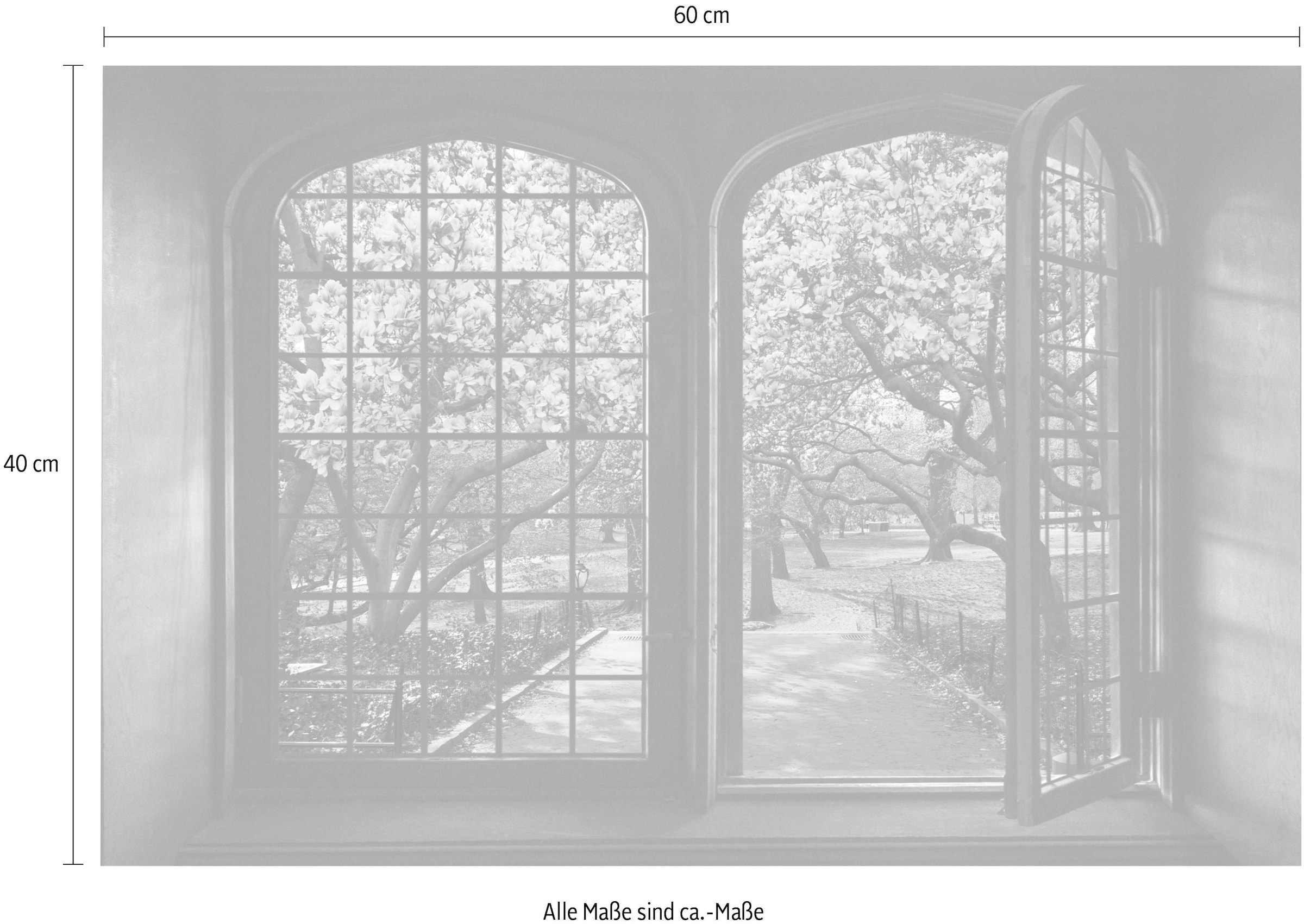 queence Autocollants muraux »Kirschblüten« Wandsticker, Wandbild, selbstklebend, 3D, Fenster