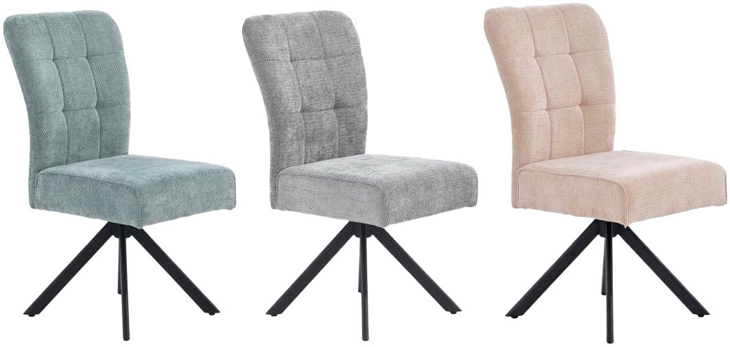 Jockenhöfer Gruppe Chaise pivotante »Becky (Set, 4 St.)« (Ensemble) 4 cuisinclut fonction pivotante (360°), ressorts ensachés, supporte jusqu’à 150kg