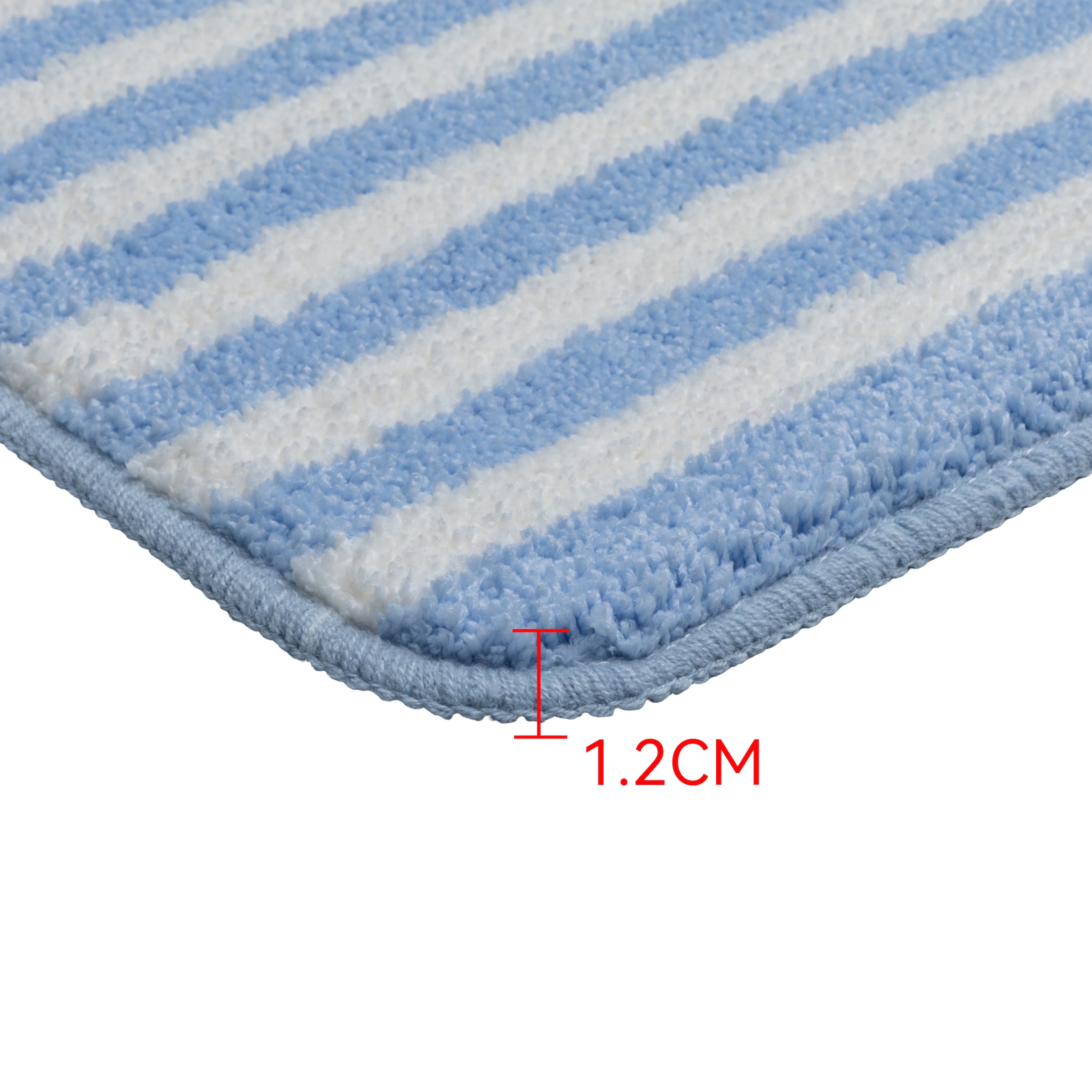 GOODproduct Badematte »Streifen, Jannika, Badvorleger, Badezimmer Teppich« Höhe 12 mm rutschhemmend beschichtet fussbodenheizungsgeeignet | schnell trocknend Scandi, modern, gestreift, Badteppich, Badematten