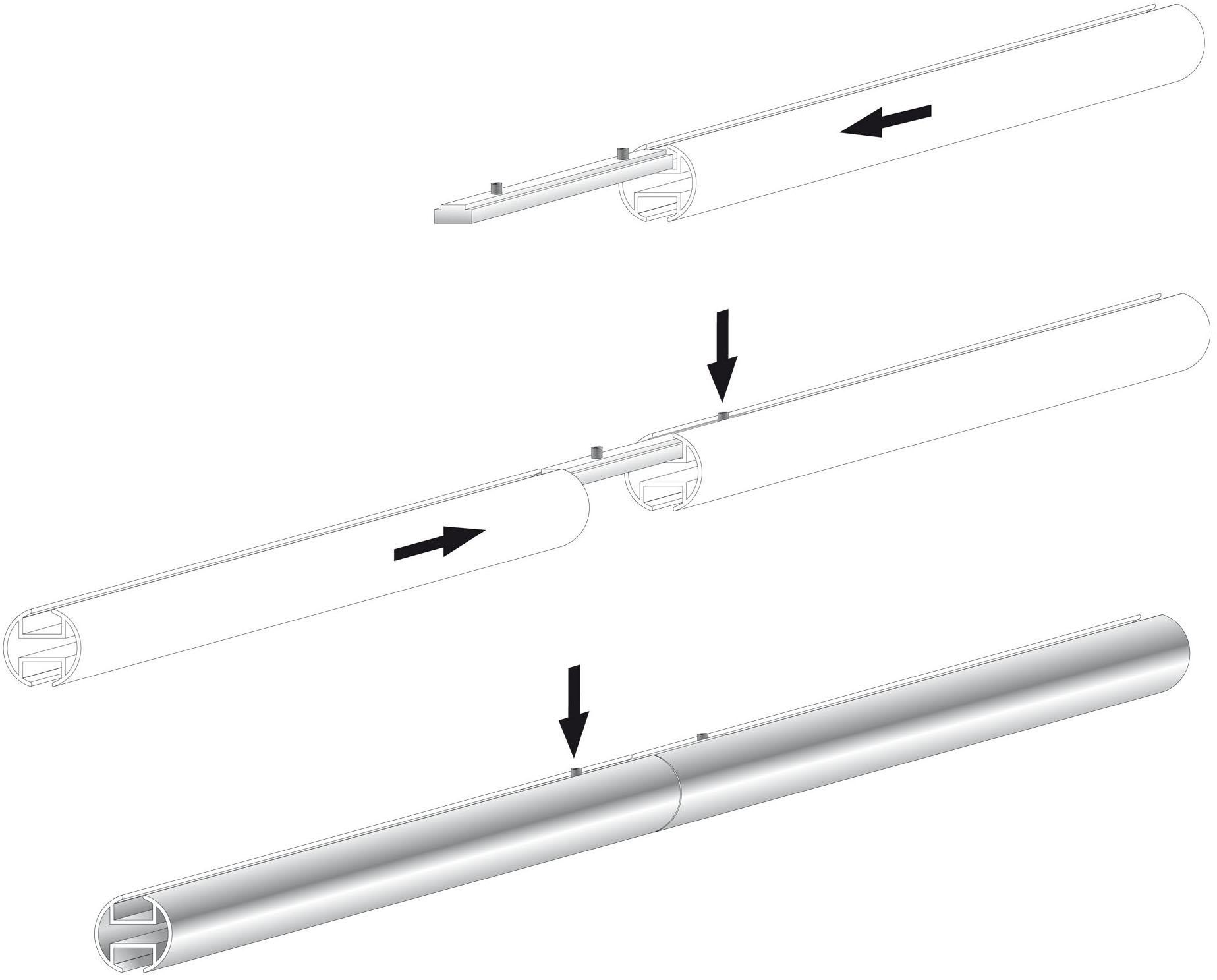 Liedeco Connecteur pour profils intérieurs Ø 20 mm