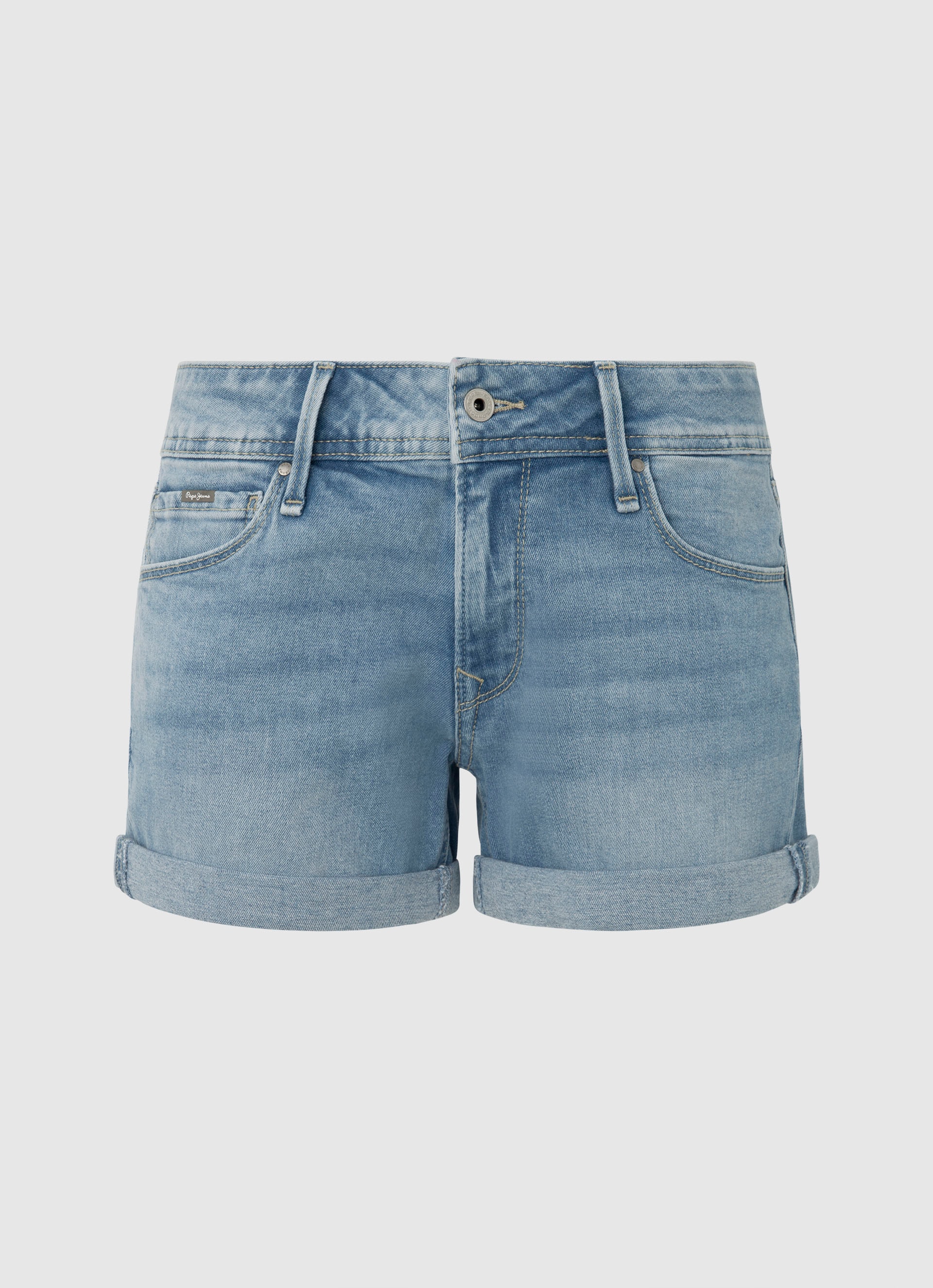 Pepe Jeans Jeansshorts, mit Umschlagsaum