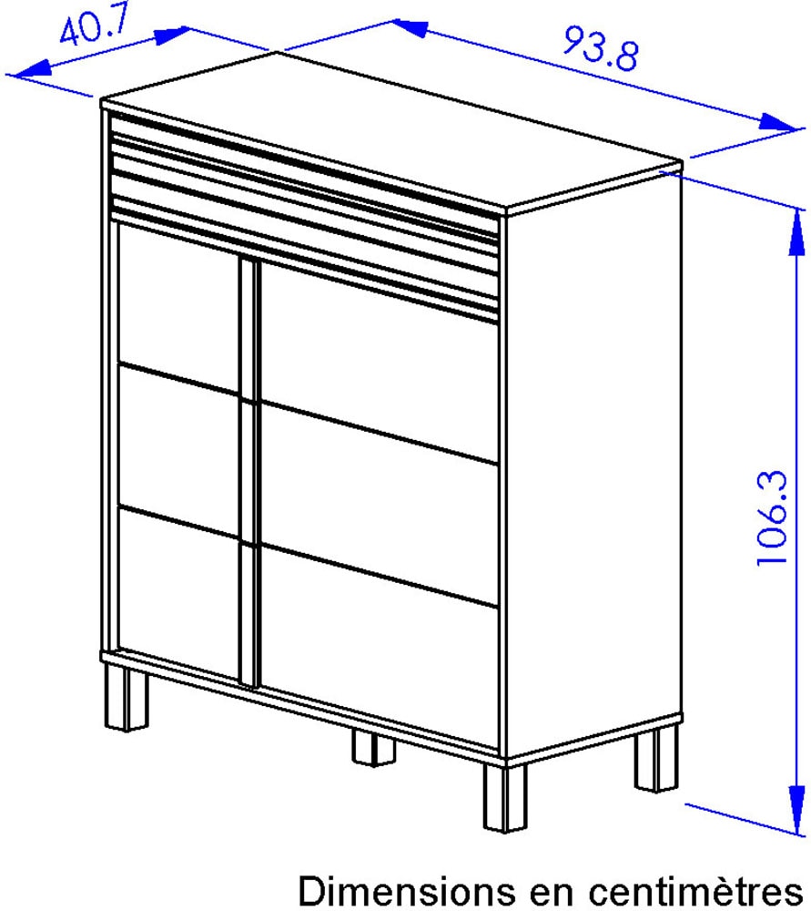 Gami Kommode »ARIA« 1 Stk. tlg. Eine praktische Kommode mit 4 grossen Schubladen.