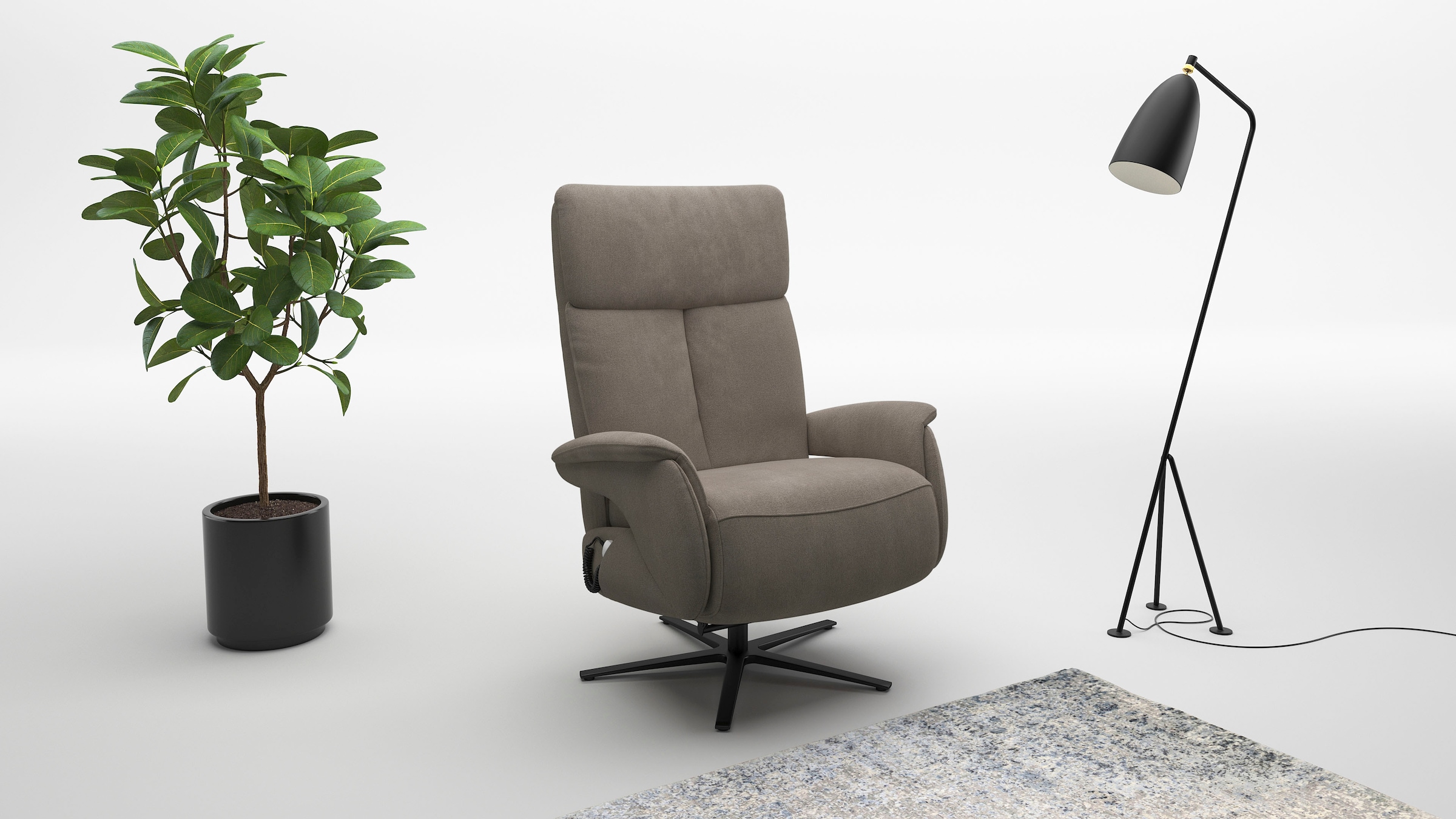 sit&more Fauteuil TV »Triple Seven Xtra large, bis 200kg belastbar, mit Herz-Waage Funktion« inkl. Kopfteil- & Drehfunktion, wahlweise mit Akku und Aufstehhilfe