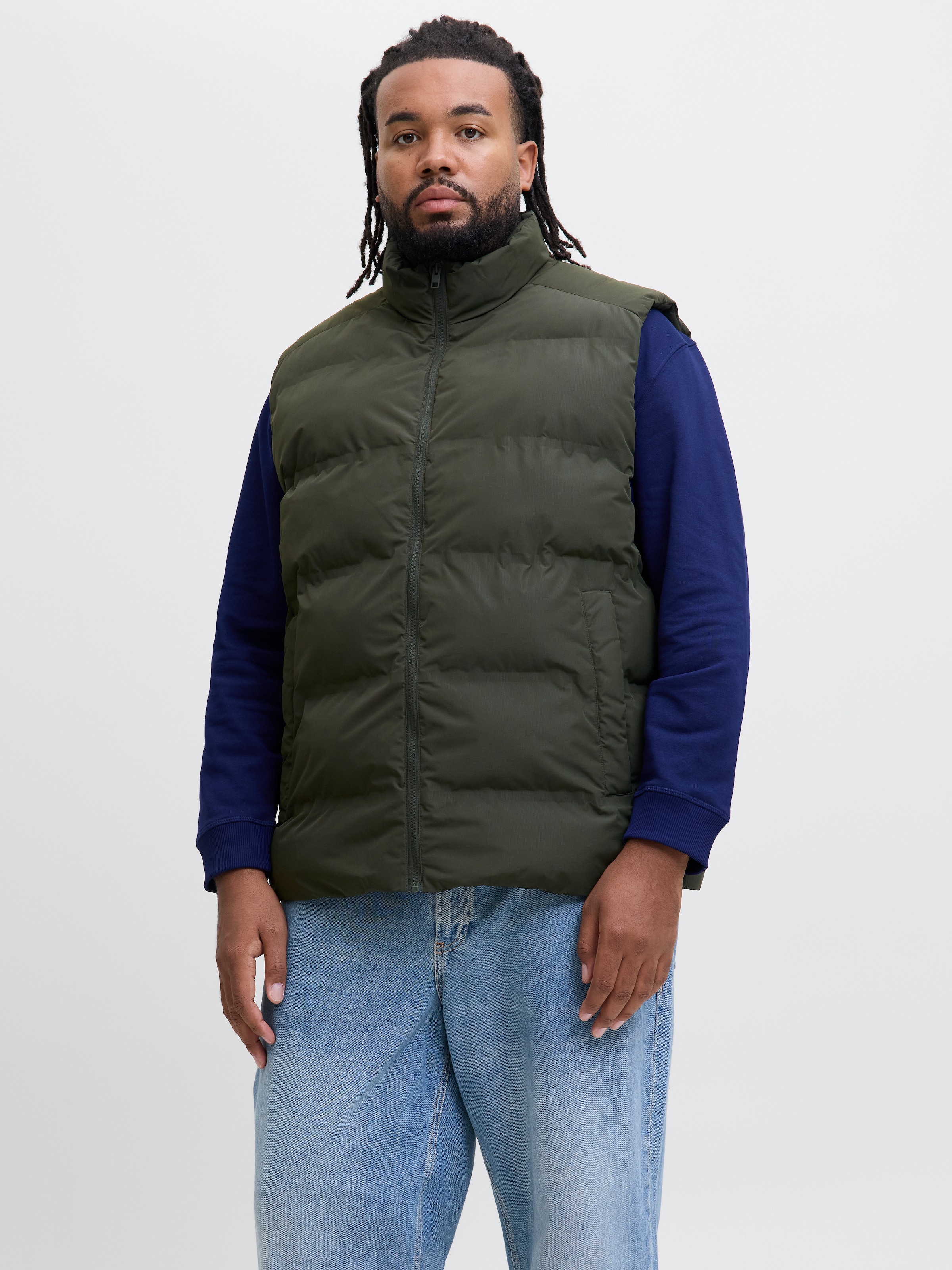 Image of Jack & Jones PlusSize Steppweste "JJESOHO BODYWARMER COLLAR SN PLS"