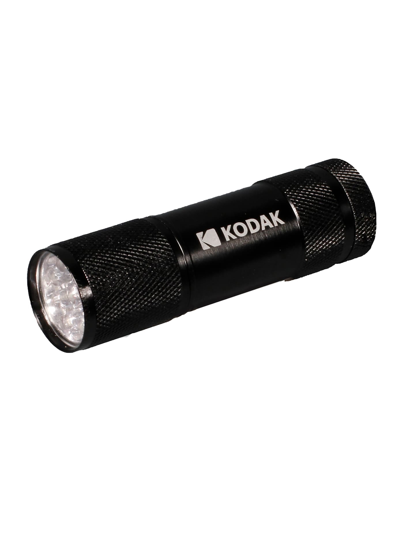   Lampe de poche KODAK LED TAschenlampe, Aluminium, schwarz+ inkl. 3xAA Batterien+ 9 leistungsstarke LED für helle und zuverlässige Beleuchtung+ lange Batterielaufzeit+ Grösse: 85x26 mm