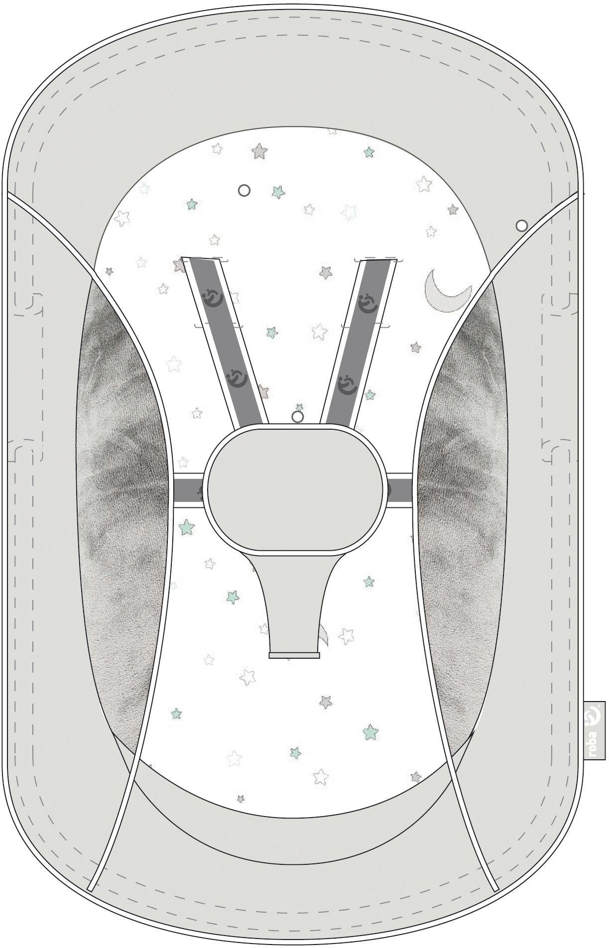 roba® Hochstuhl Neugeborenen-Aufsatz Up, Born Set confortablement Sternenzauber«, acheter »2-in-1 mit