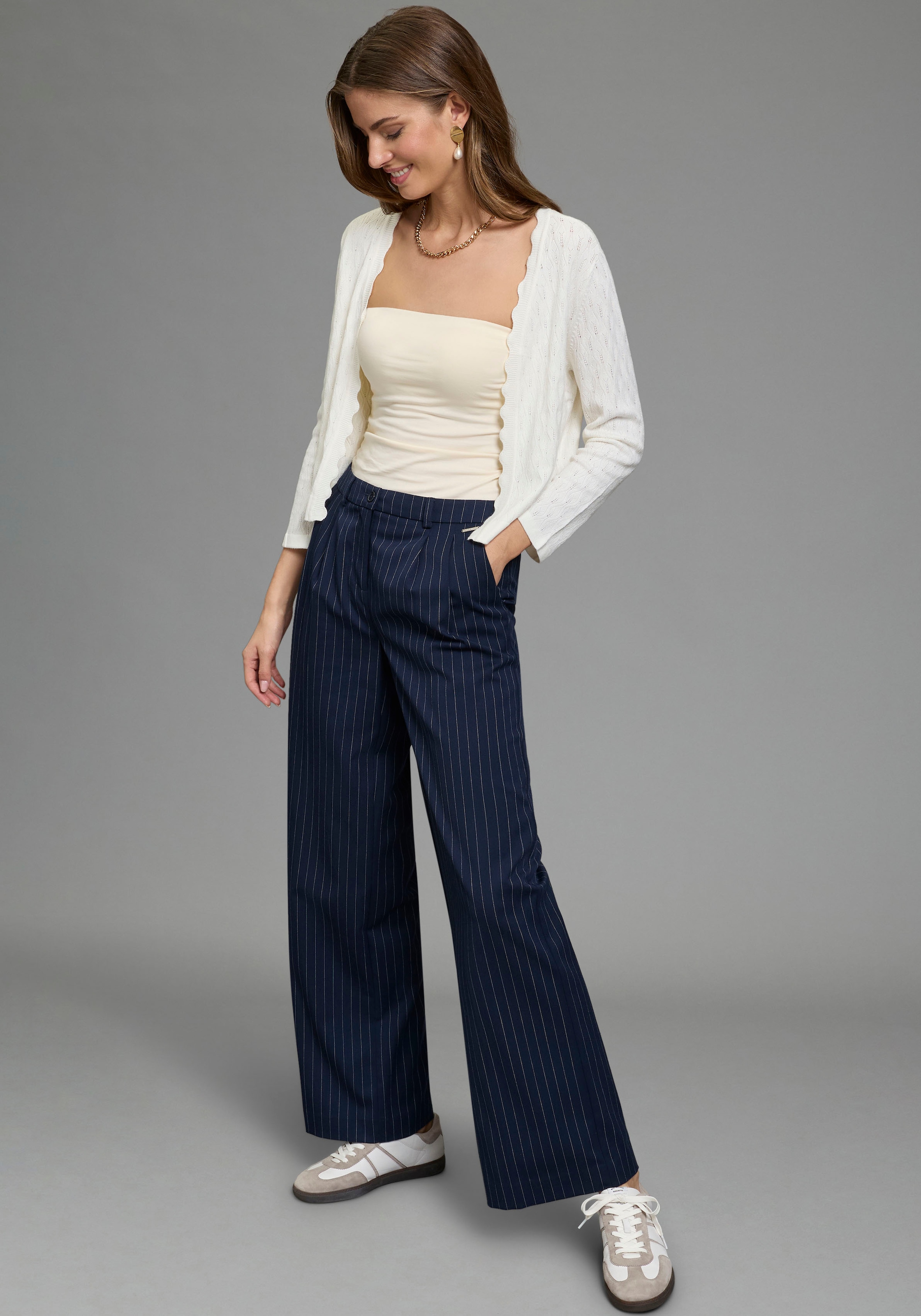 Melrose Top en bandeau 2er-Pack,  mit Raffung an der Naht, durchgestepptes Rumpfabschluss