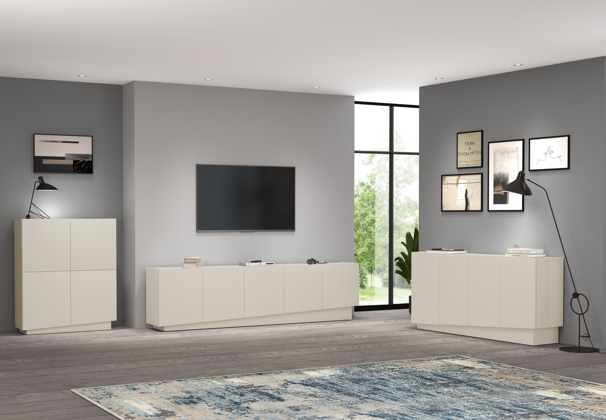 INOSIGN Sideboard »VELA, Sideboard, Breite 160 cm, Design mit schrägen Türen«, (1 St.), Made in Italy, Masse-B/T/H: 160x35x75,Sideboard, Anrichte, Kommode