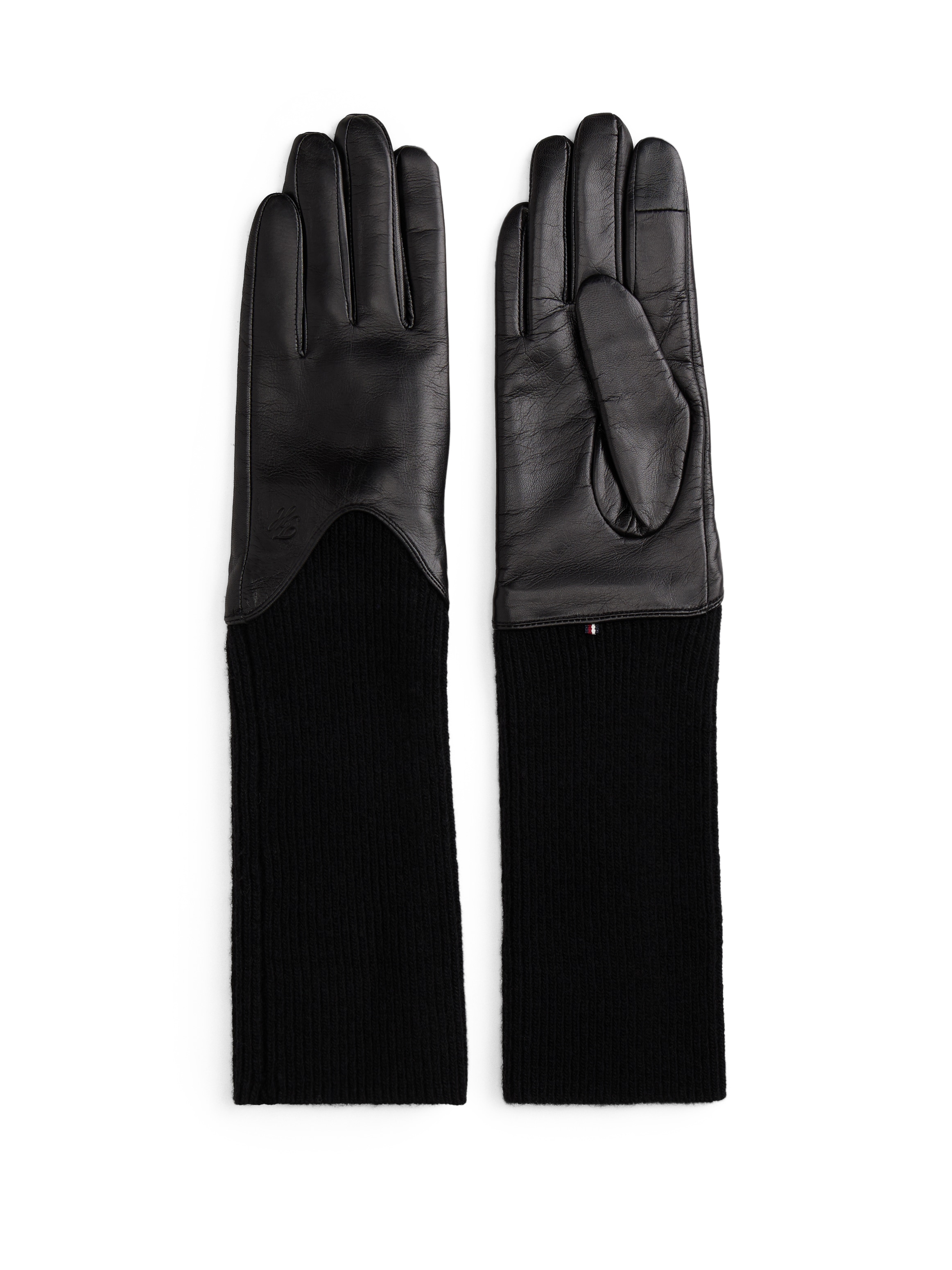Image of Tommy Hilfiger Lederhandschuhe "HERITAGE SCRIPT LTHR GLOVES" 2 Stk. Regular fit