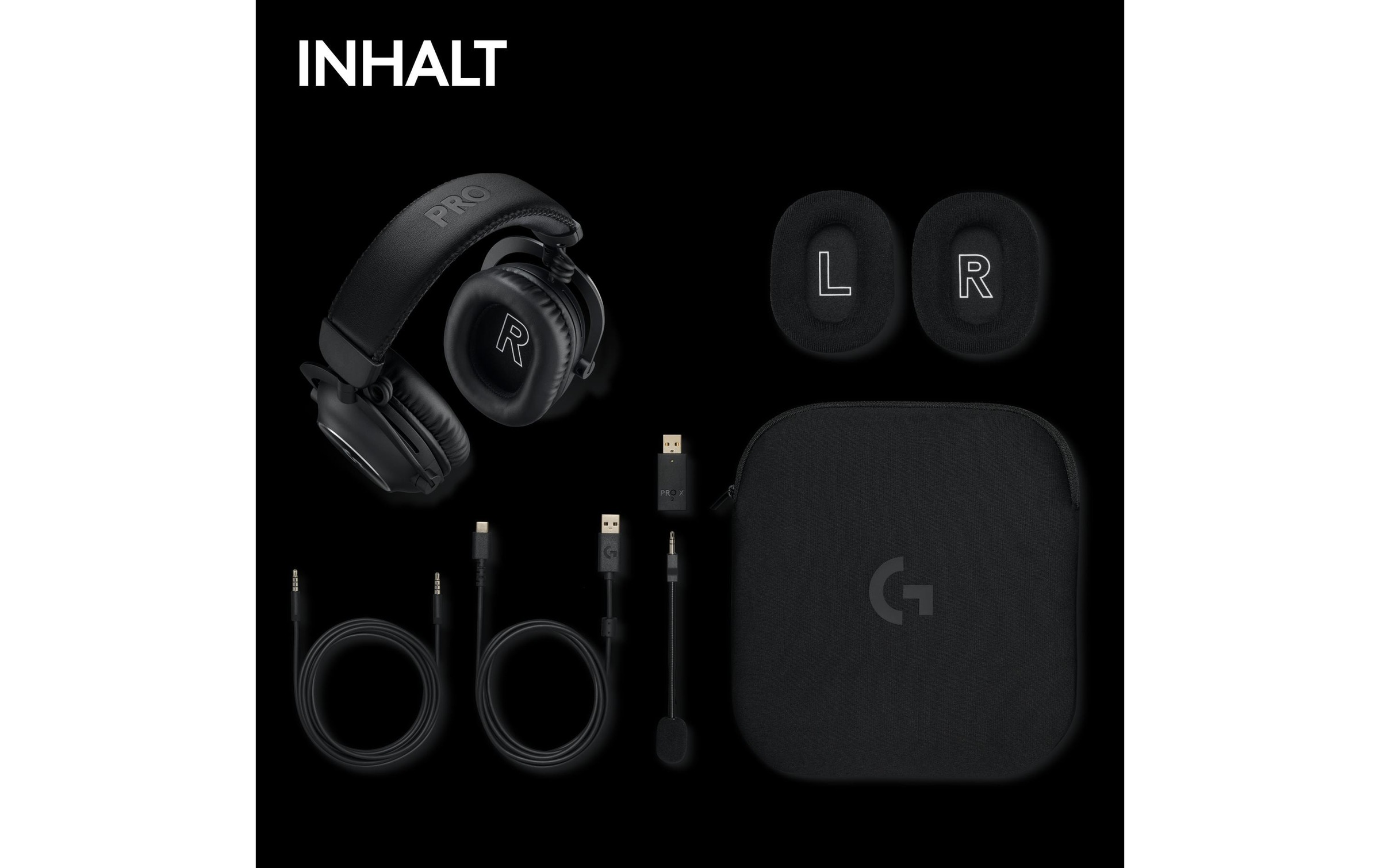 Logitech Gaming-Headset »G Pro X 2 Wireless Lightspeed Gaming Schwarz«, Bluetooth, Mikrofon abnehmbar-Freisprechfunktion