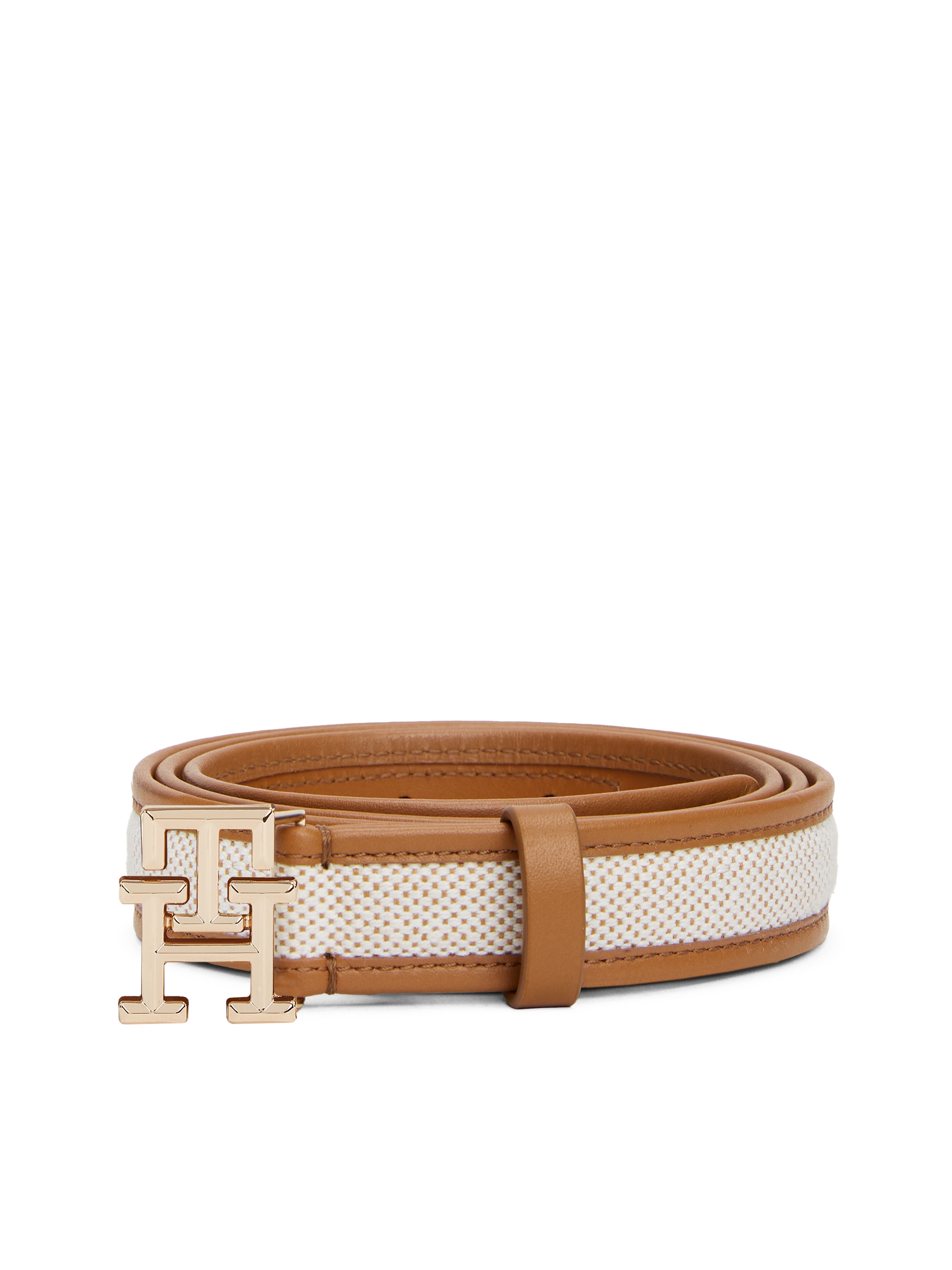 Image of Tommy Hilfiger Ledergürtel "TH LOGO 2.5 cm breit CANVAS"