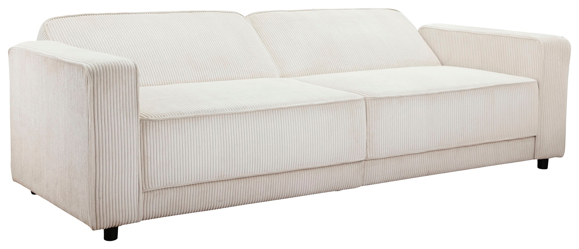 Dorel Home 3-Sitzer »Allie Schlafsofa 225 cm«, Bett-Funktion (108/190cm), trendiger Cord o. pflegeleichter Velours