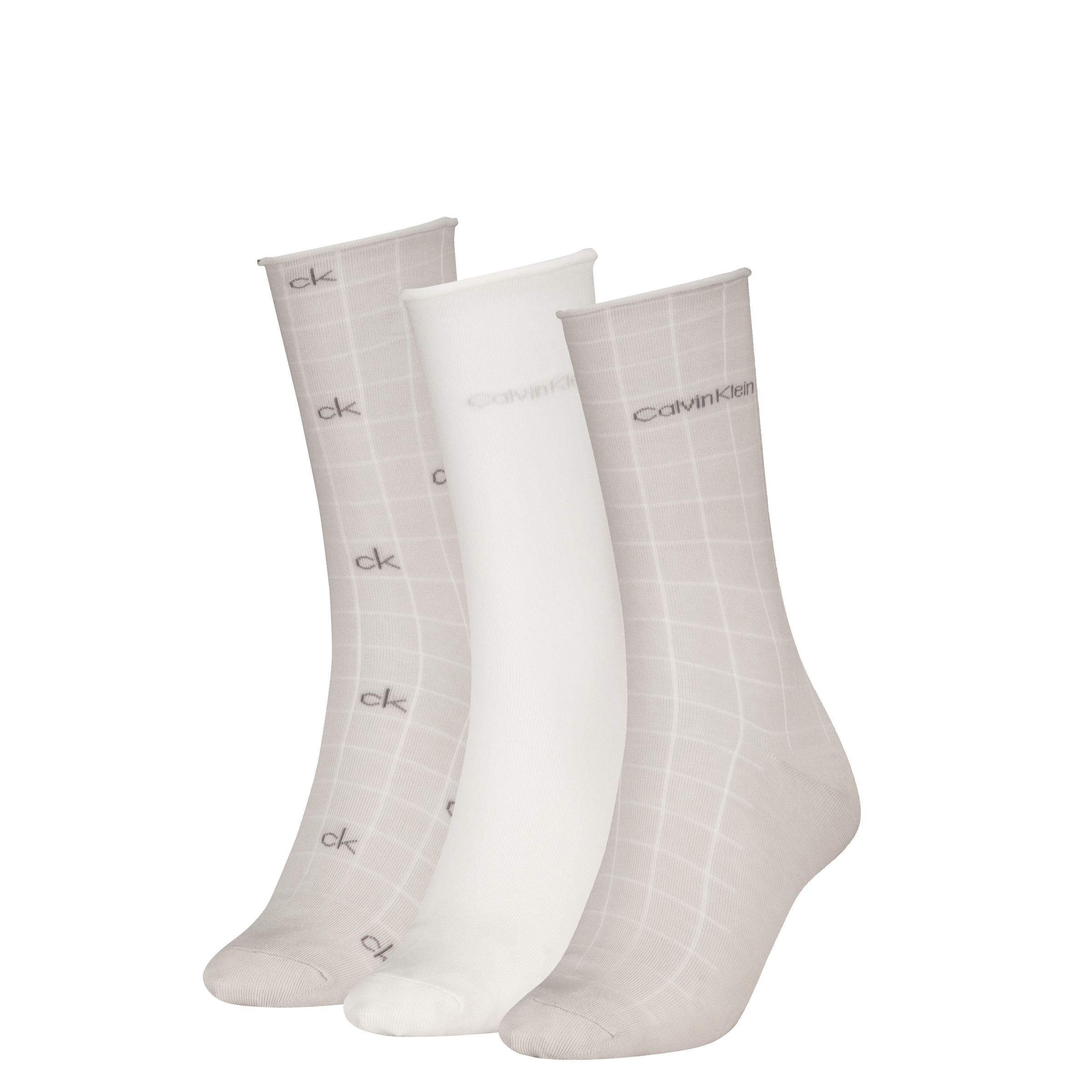 Calvin Klein Chaussettes »CK WOMEN SOCK GIFTBOX GRID AOP« boîte cadeau