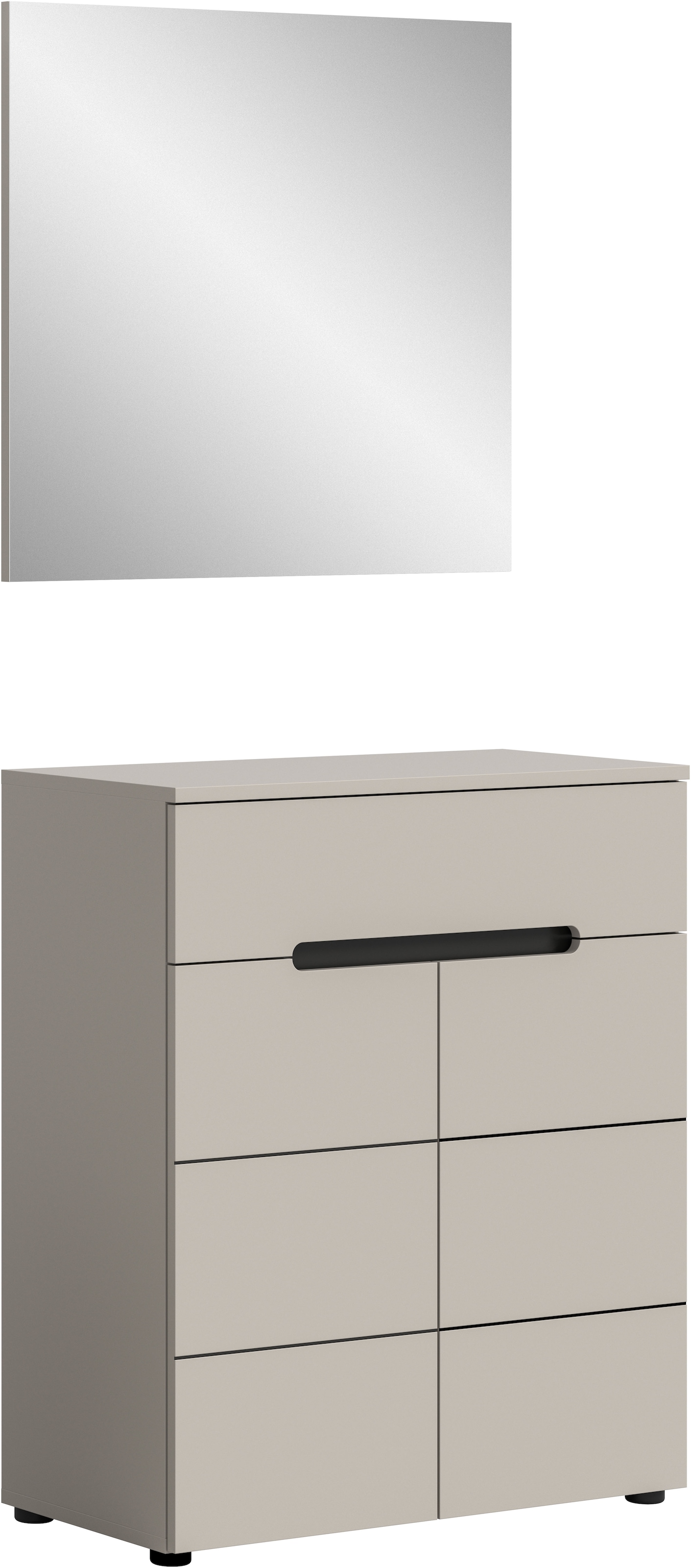 Image of Home affaire Garderoben-Set "REHAT, TOPSELLER, 2-teilig, Breite 80cm, individuell erweiterbar" Set, bestehend aus: Garderobenspiegel und Schuhkommode, 2 Stk. tlg.