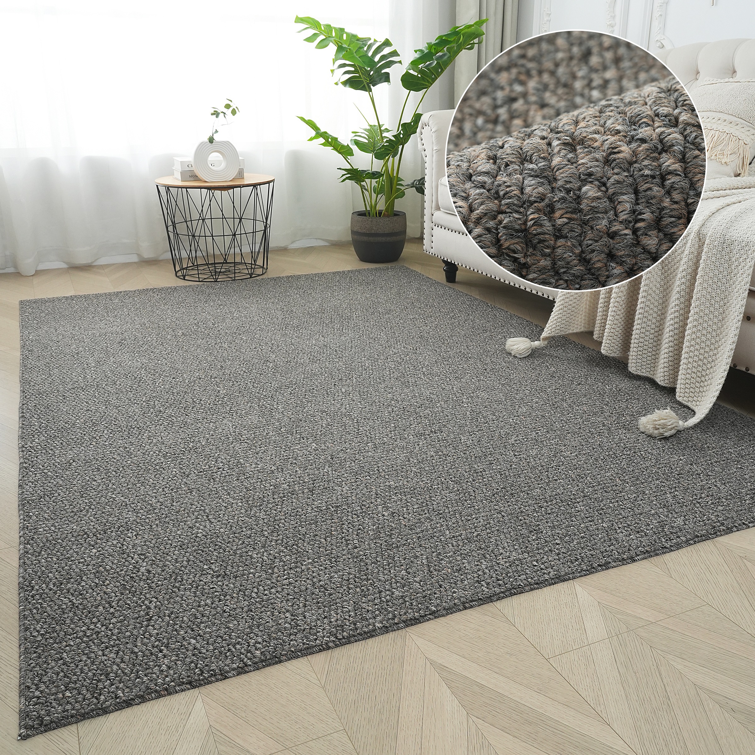Image of s.Oliver Teppich "Lenni" rechteckig 10 mm Höhe Uni-Farben, kurzflor, waschbar, Wohnzimmer, Schlafzimmer