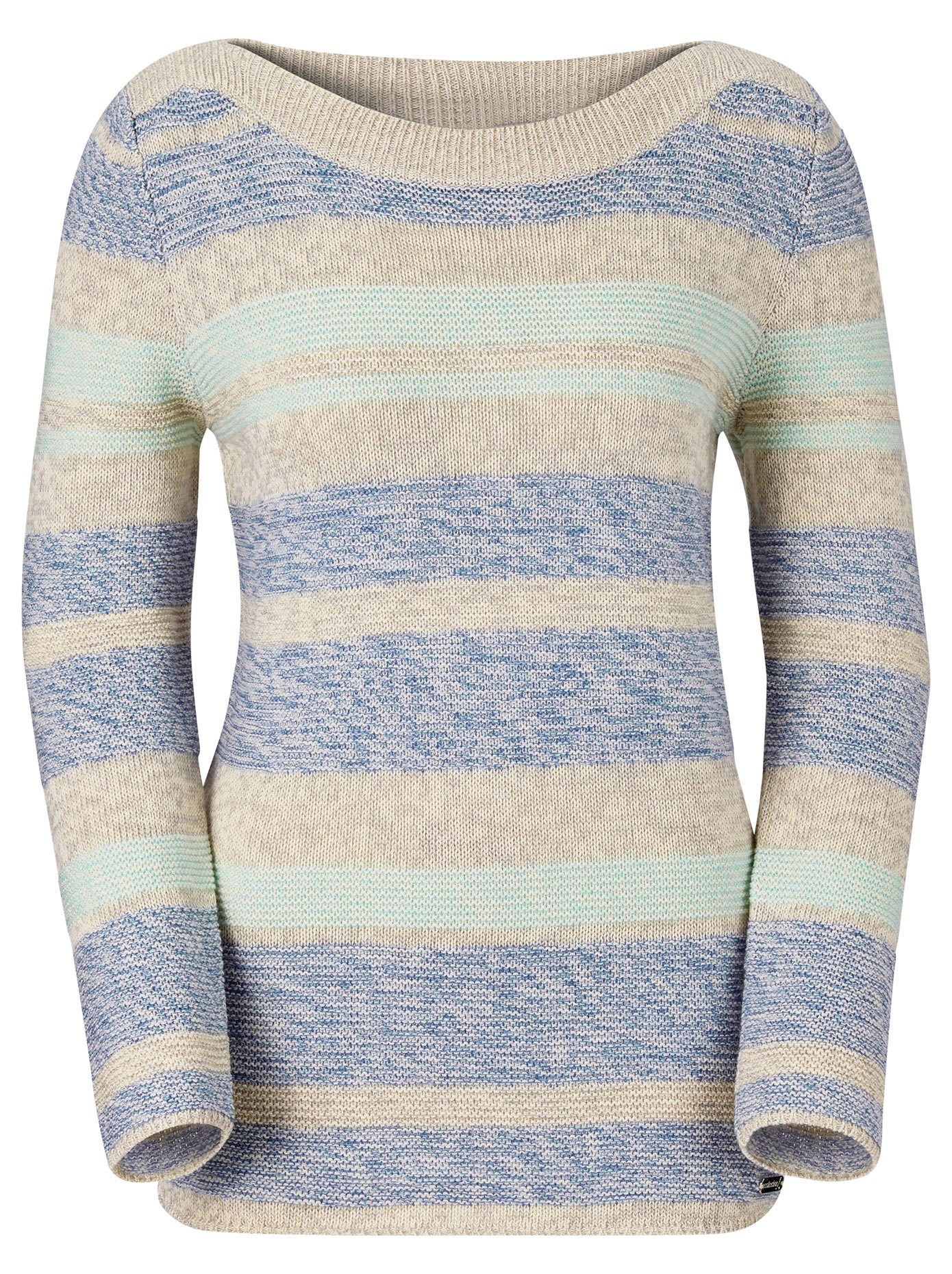 Pullover mit aktuellem U-Boot-Ausschnitt