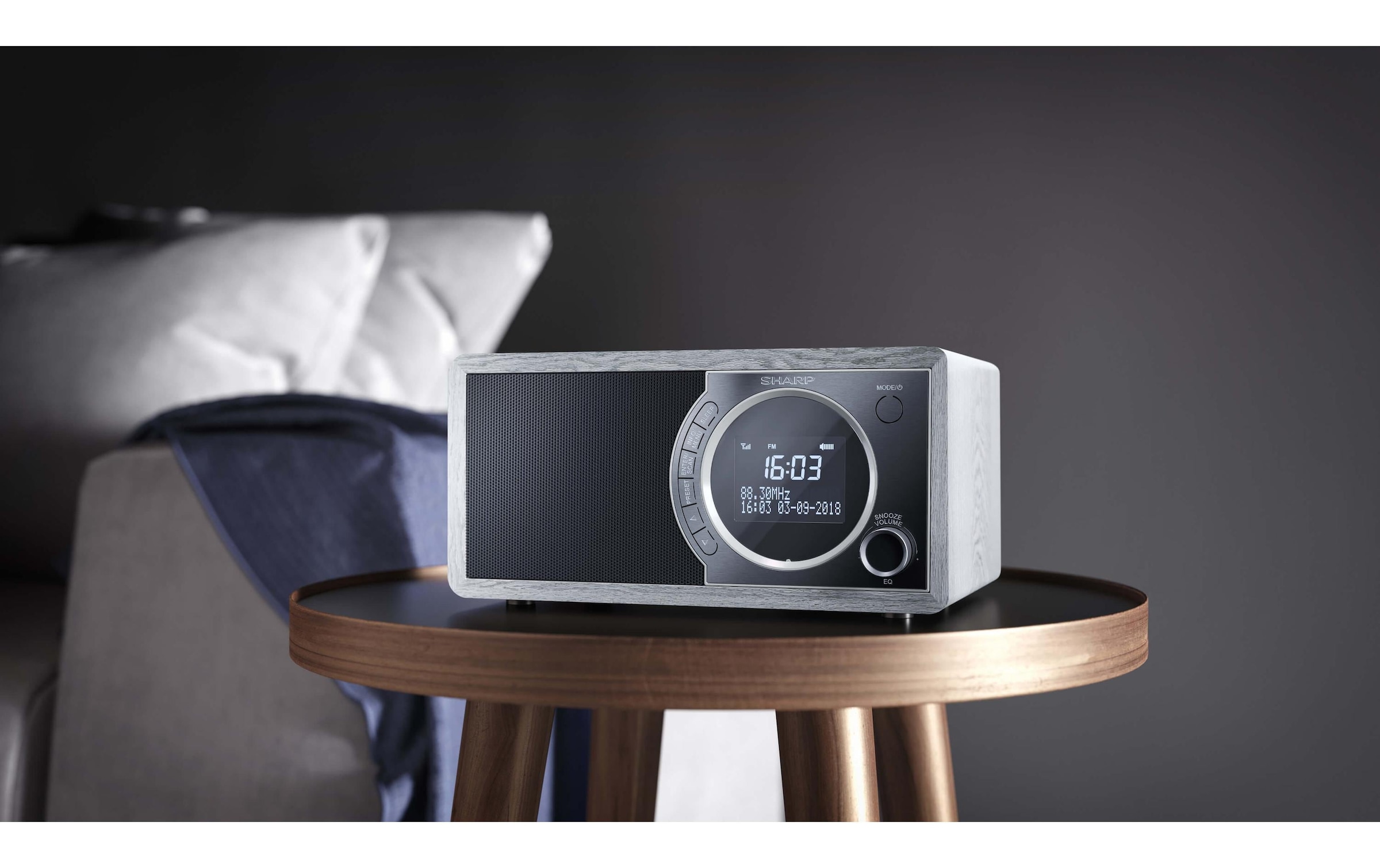 Sharp Digitalradio (DAB+) »DR-450 Grau«, (Bluetooth Digitalradio (DAB+)-FM-Tuner)