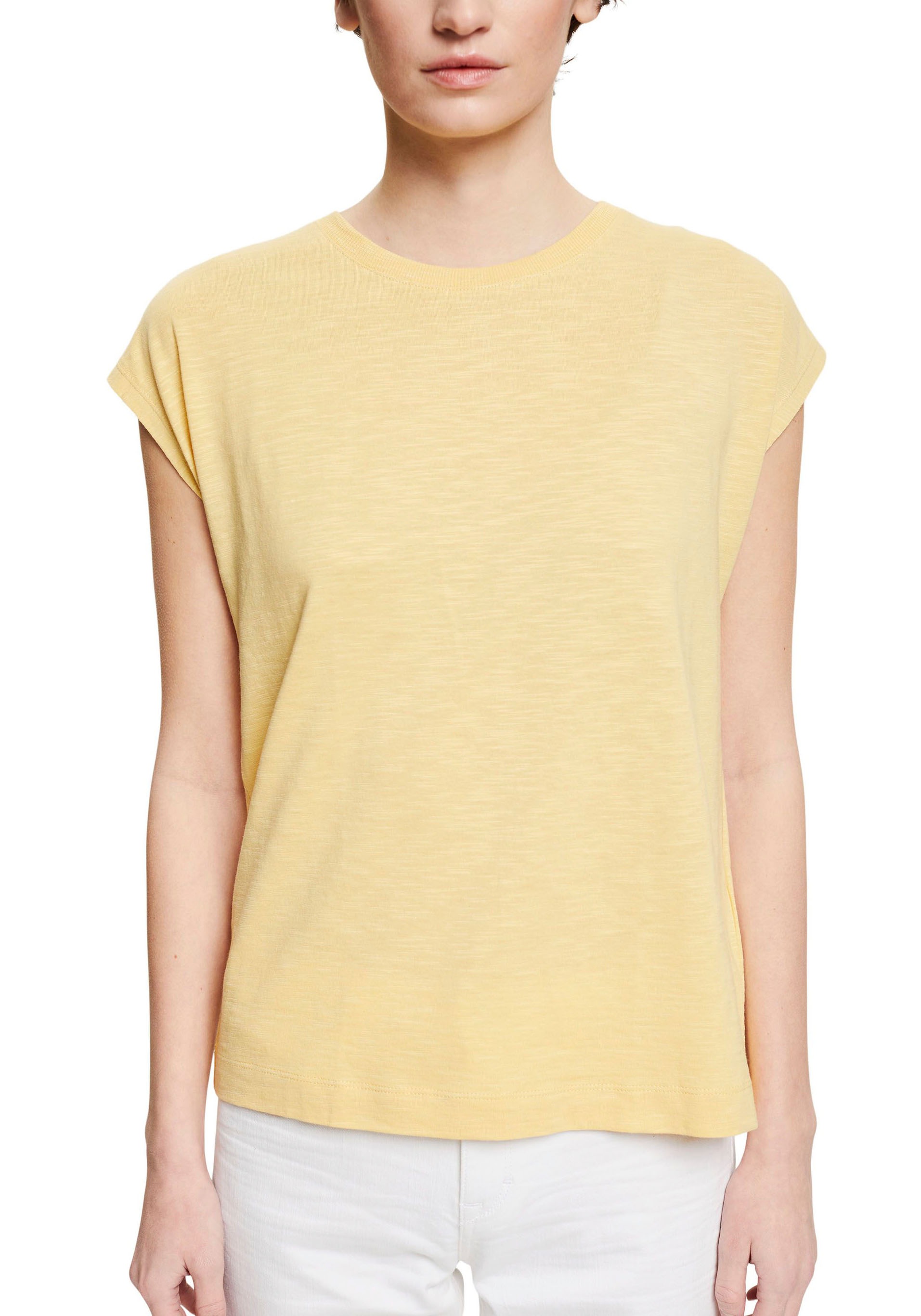 Image of Esprit T-Shirt, mit geripptem Rundhalsausschnitt bei Ackermann Versand Schweiz