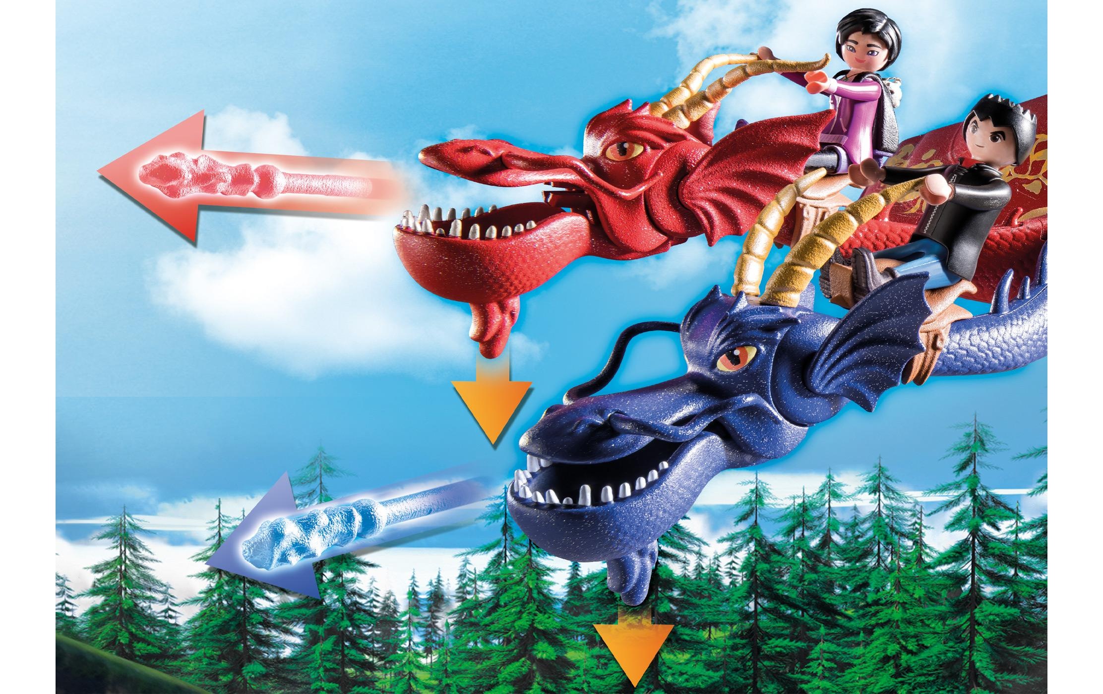 Playmobil® Spielbausteine »Dragons The Nine Realms – Wu & Wei mit Jun 71080«, (40 St.)