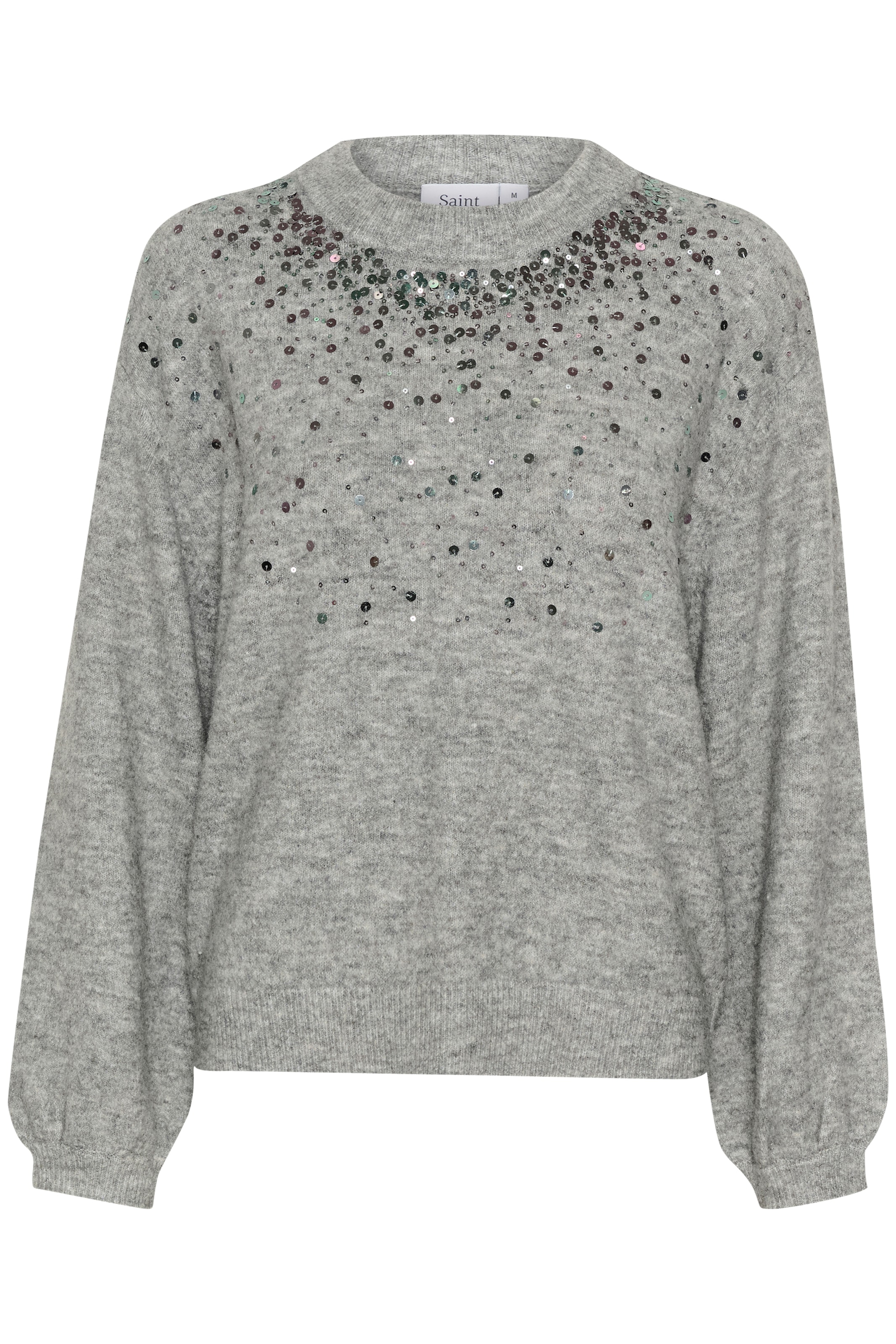 Saint Tropez Pull en tricot »BarbelSZ Pullover«, mit Pailletten
