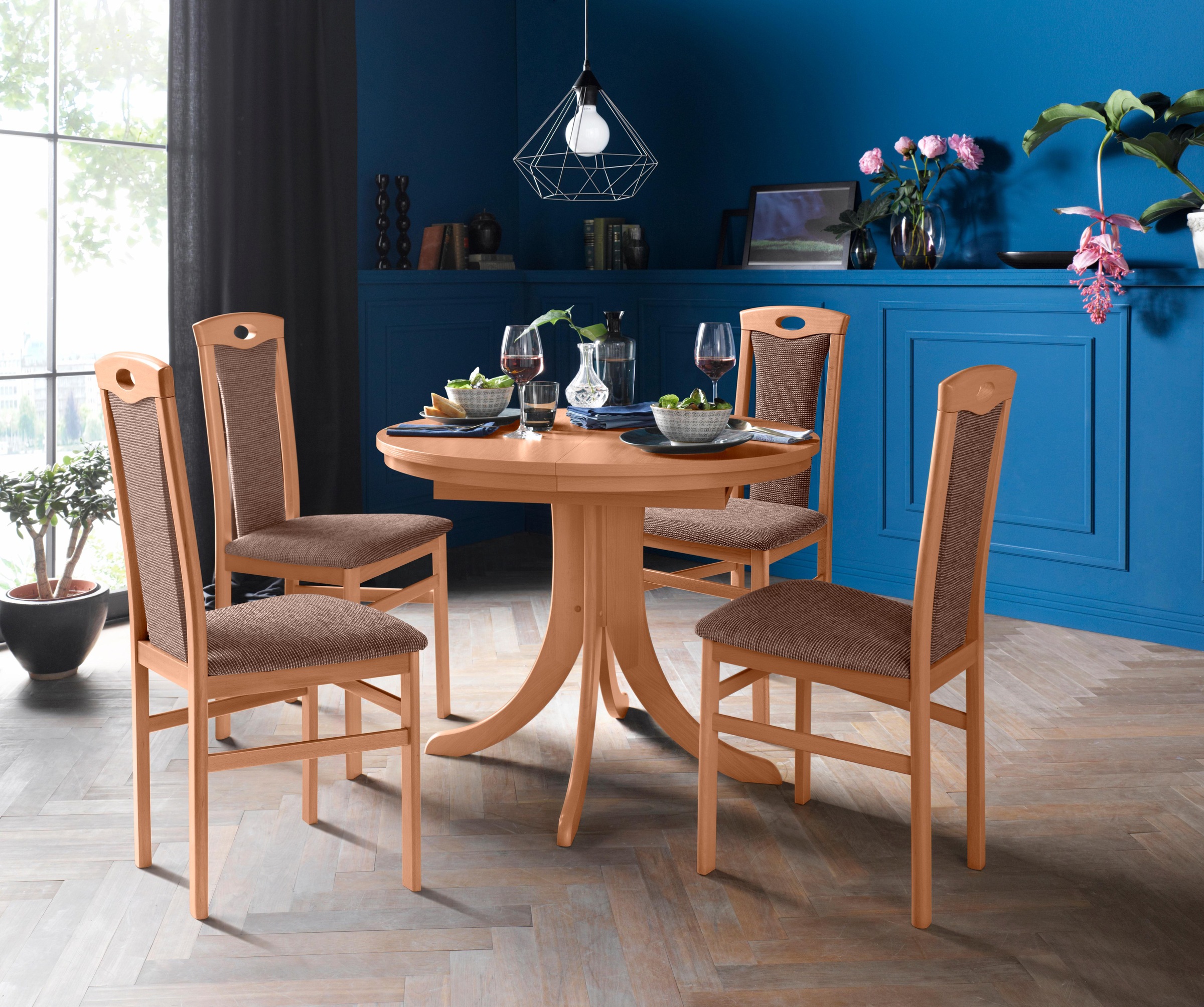 Home affaire 4-Fussstuhl »Kasia« (Set) 2 Stk. Struktur