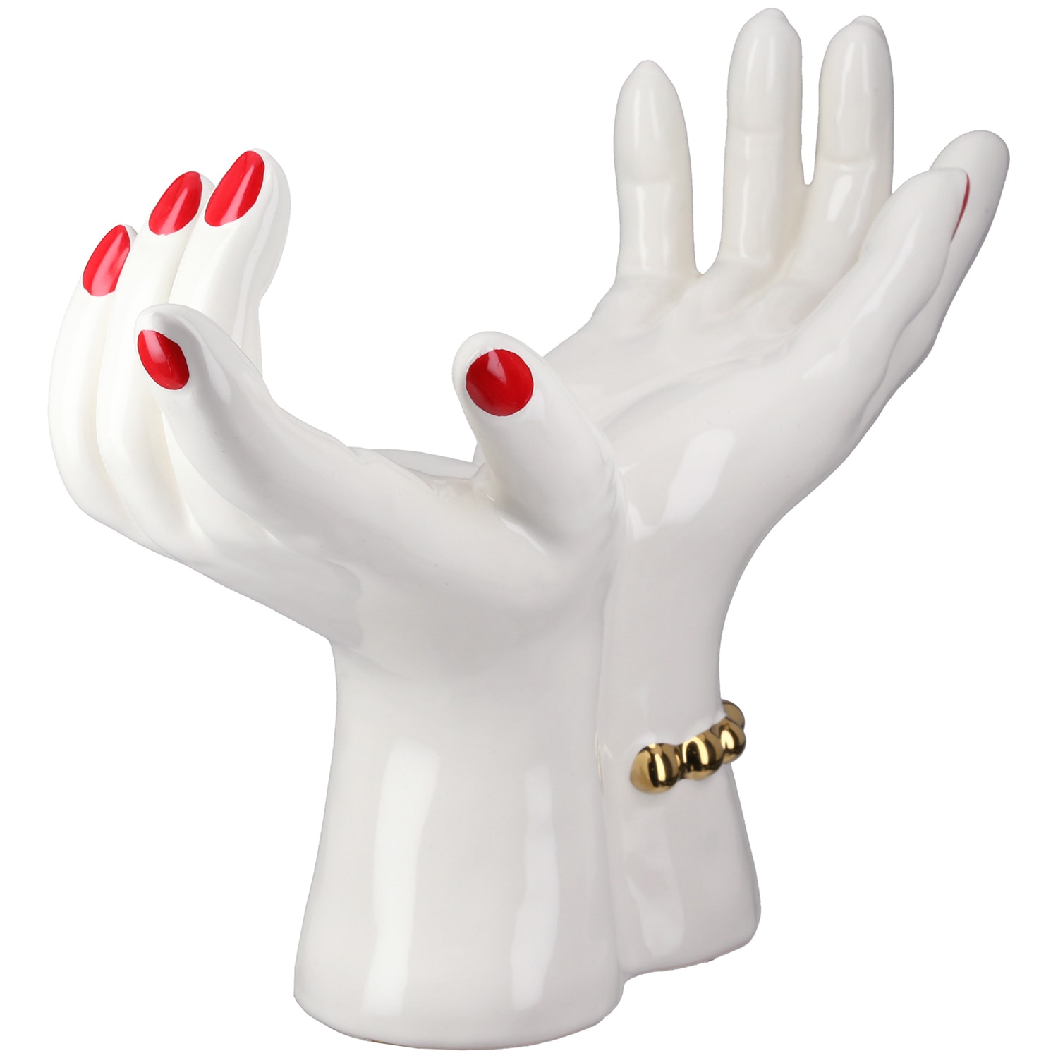 GILDE Objet décoratif »Dekoobjekt Hand Hands weiss H. 22 cm«