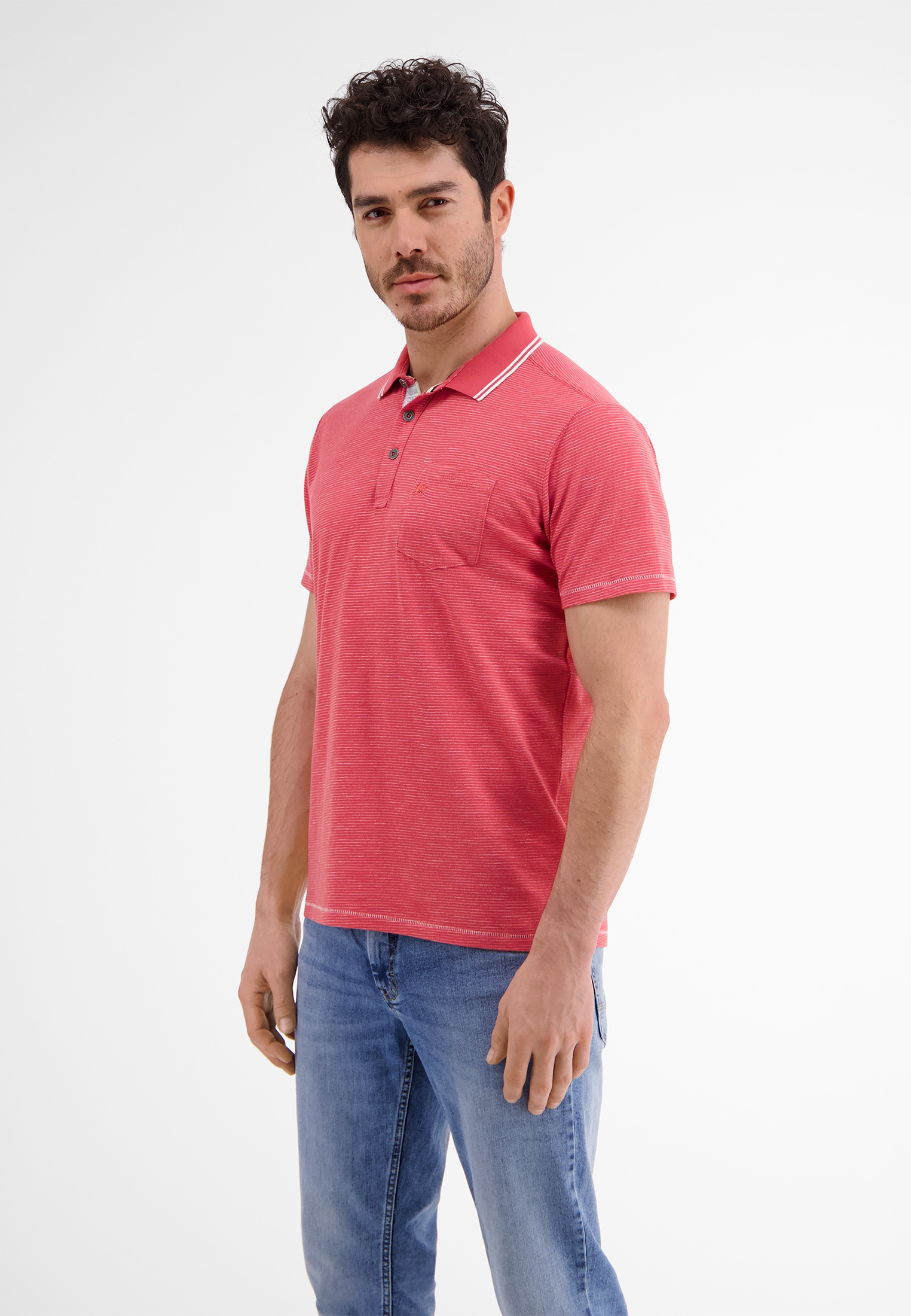 LERROS Poloshirt »LERROS Poloshirt mit Finelinerstreifen«