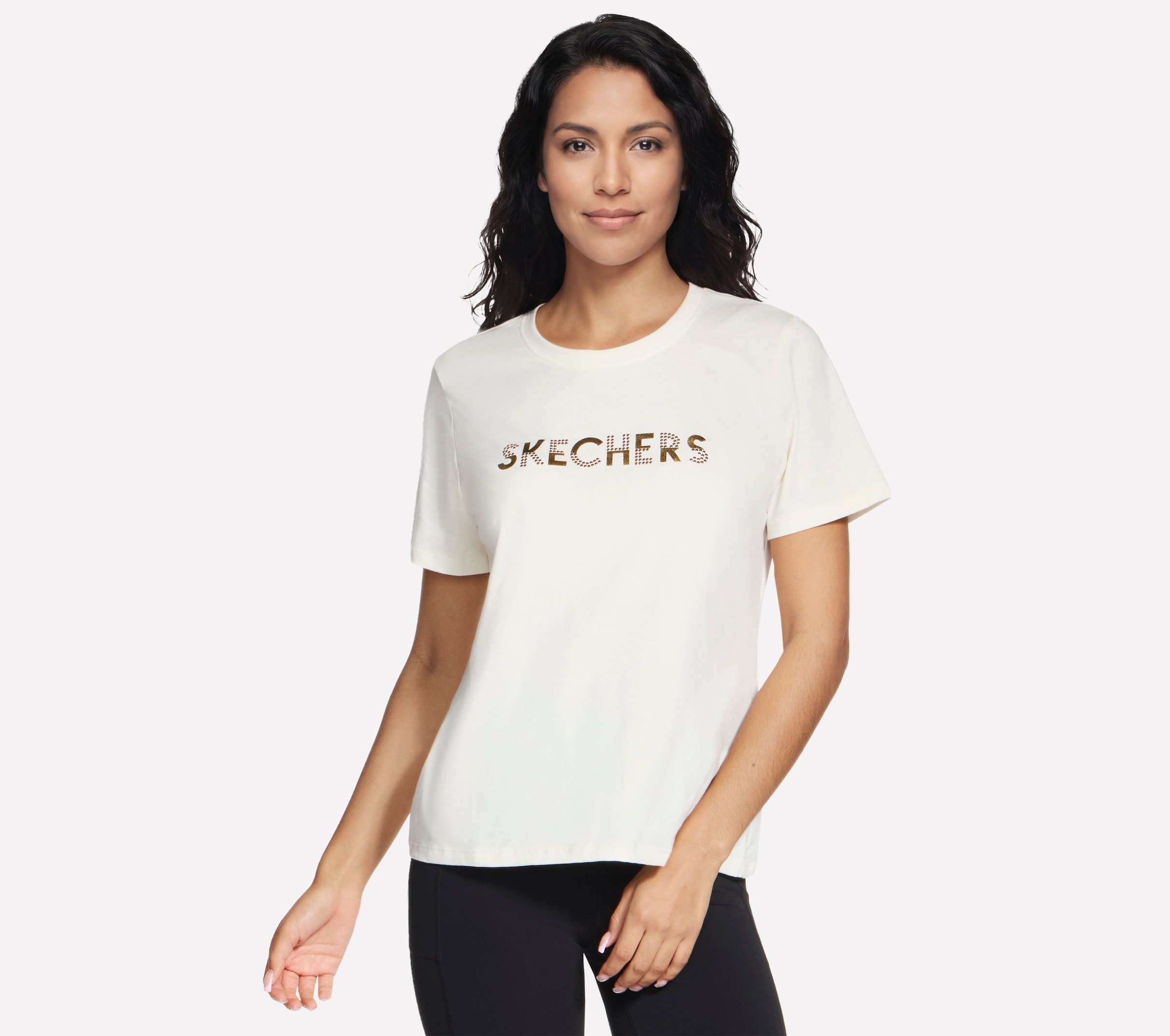 Image of Skechers T-Shirt "Womens Tshirt" für Erwachsene, mit Rundhalsausschnitt, aus Baumwolle und Polyester