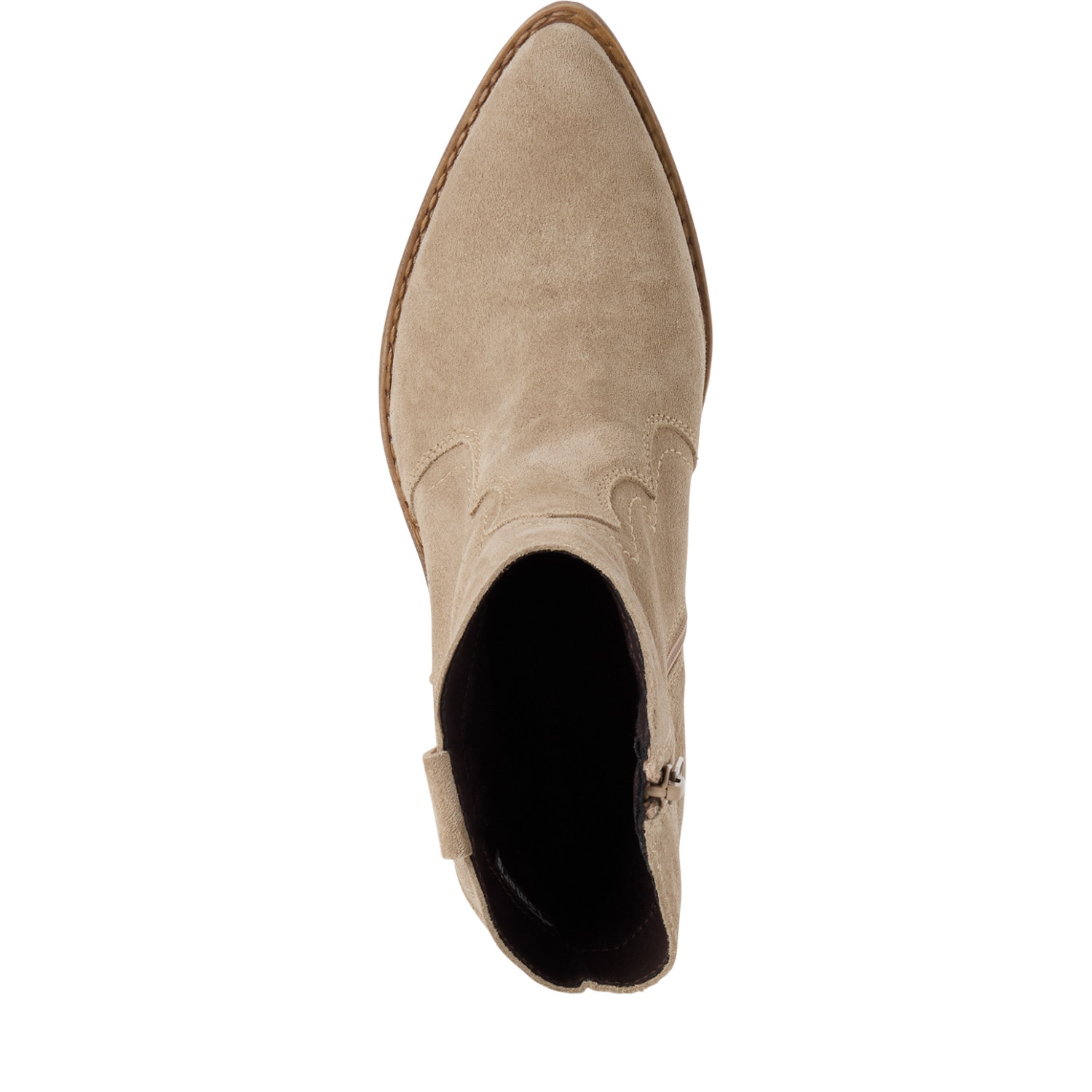 Tamaris Bottes de Cowboy  talon bloc, festival, bottes western avec coutures à la mode,
