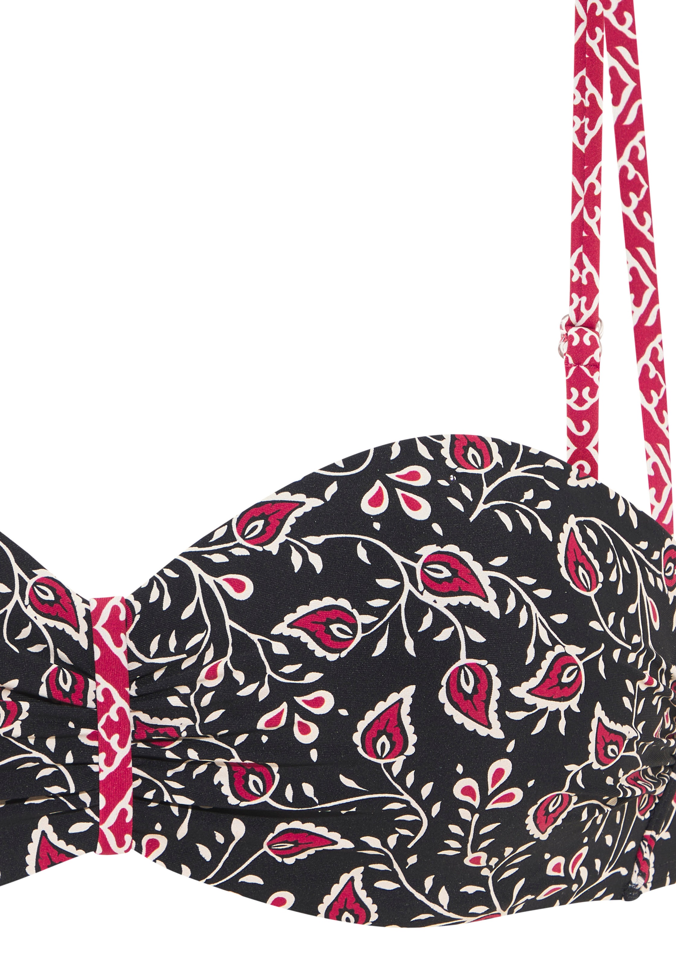 LASCANA Bügel-Bandeau-Bikini-Top »Louna« im Mustermix-Design