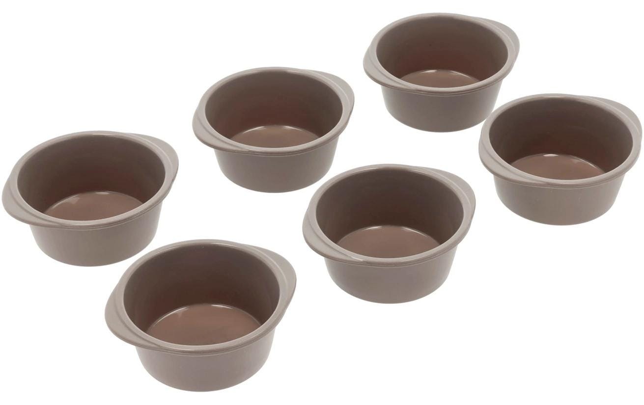 Image of Muffinform "Muffin Backform Swirl, Silikon, Latte, für 6 Muffins"