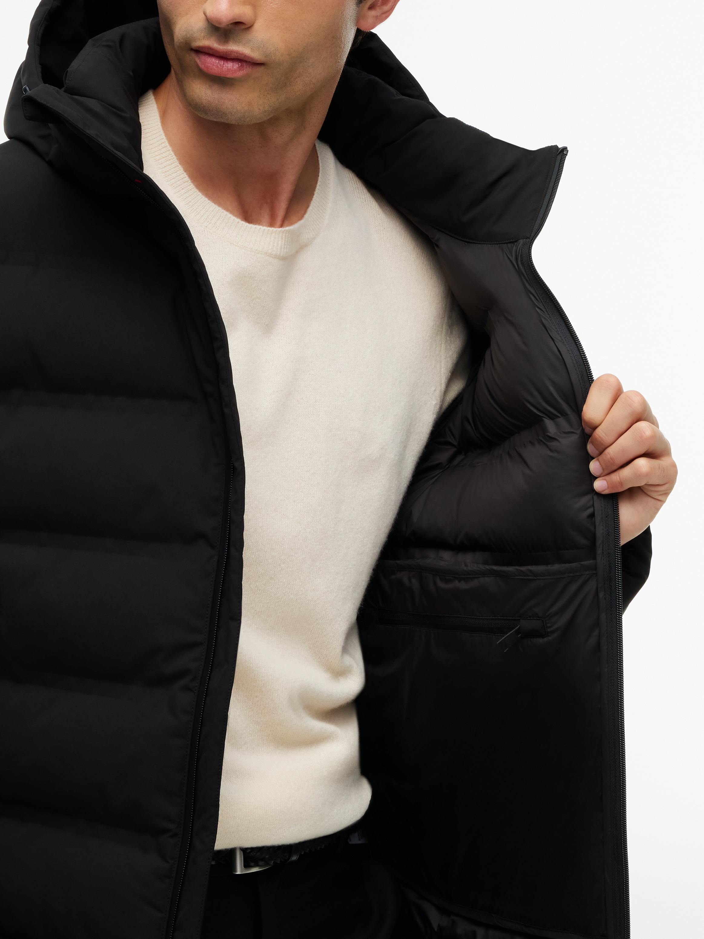 Tommy Hilfiger Steppjacke »TECH HEAT SEALED JACKET« mit Kapuze wärmeversiegelt, Winter, 2-Wege-Reissverschluss