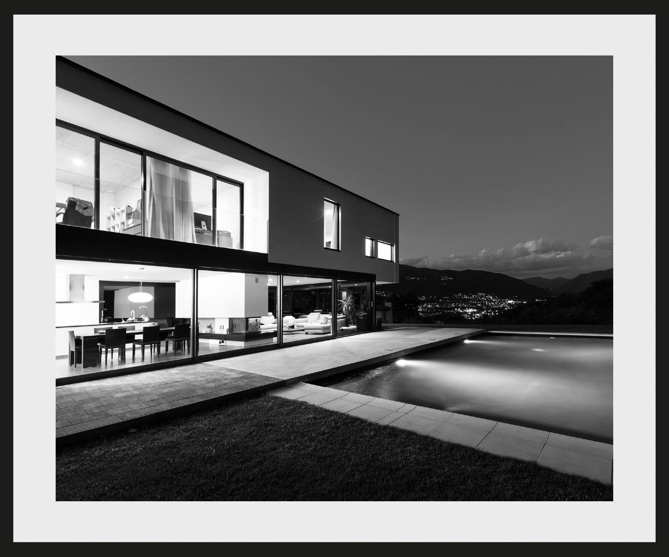 Image of Places of Style Bild »Villa mit Pool«, mit Rahmen bei Ackermann Versand Schweiz