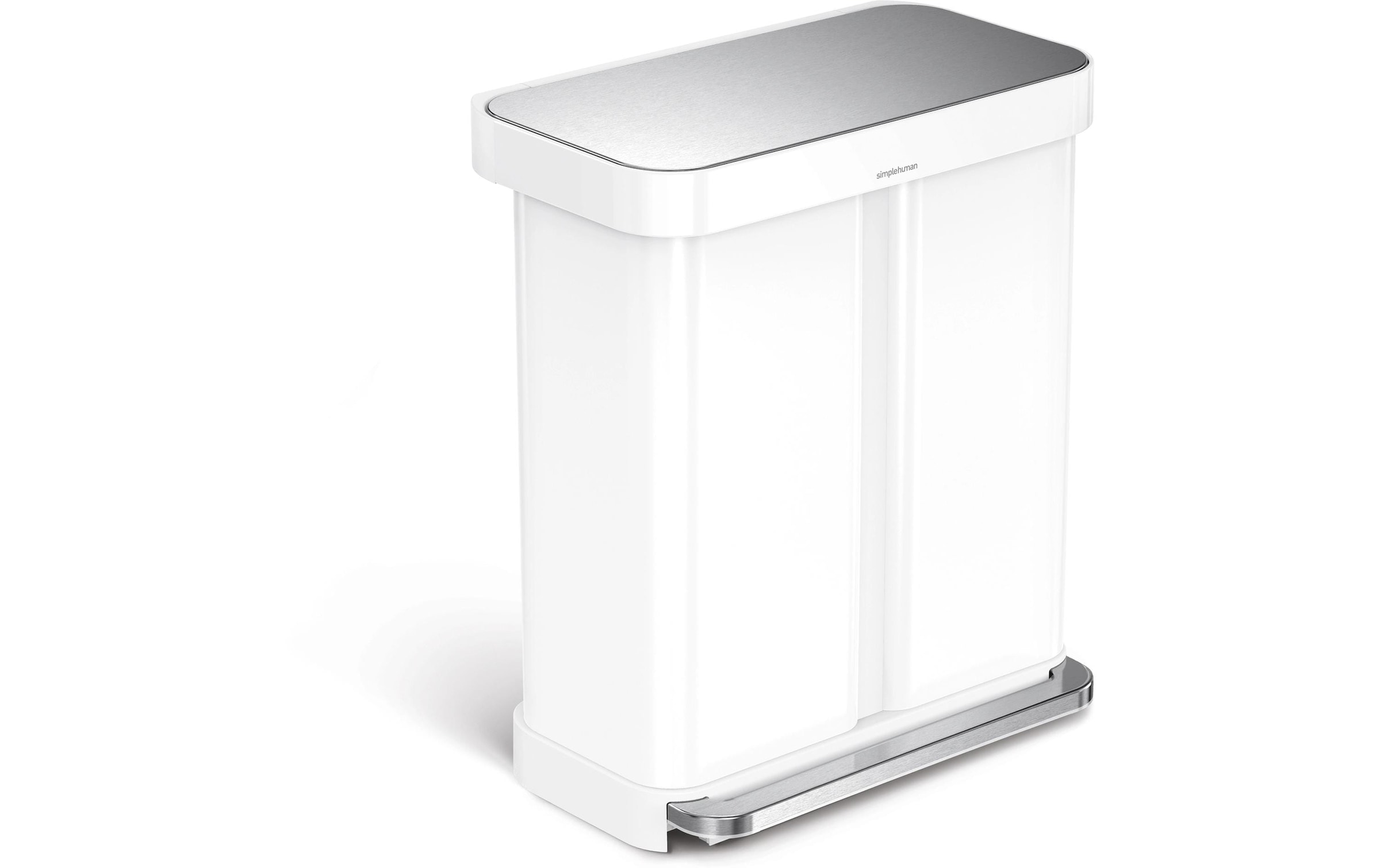 simplehuman Poubelle »Step Can 34+24 l« 2 Behälter