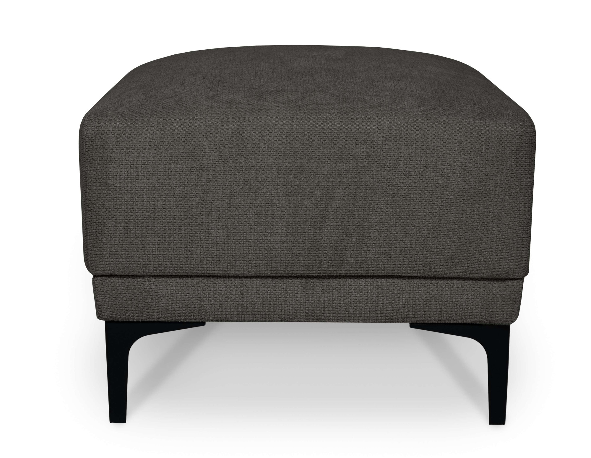 GOODproduct Tabouret rembourré »Xander« 1 cuis tlg. largeur 58 cm, chenille toucher doux, pieds métal noirs