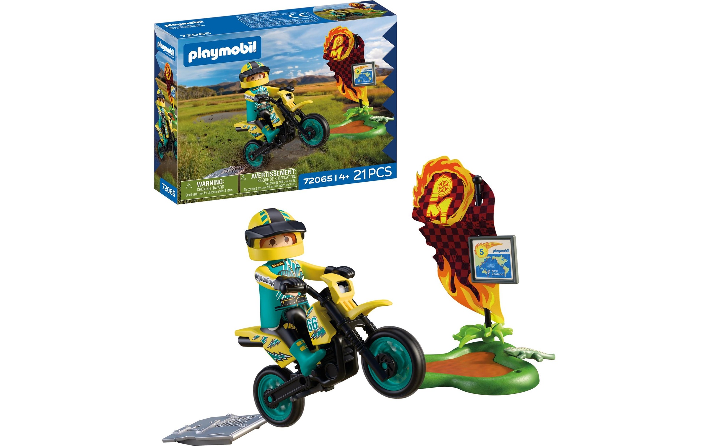Playmobil® Jeu de construction »Offroad Motorrad (72065), City Action« Made in Europe