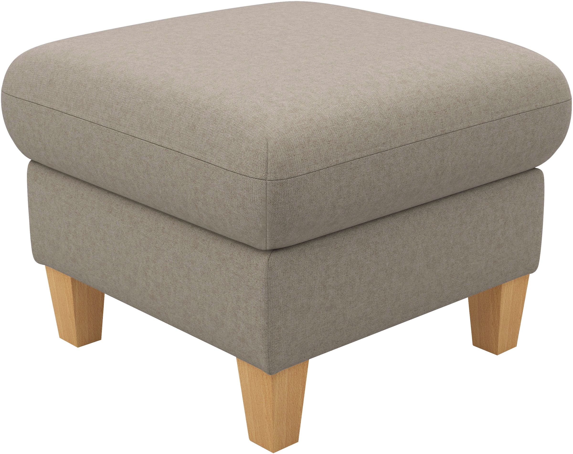 Home affaire Polsterhocker »Rochelle« 1 Stk. tlg. Massive 12 cm Holzbeine