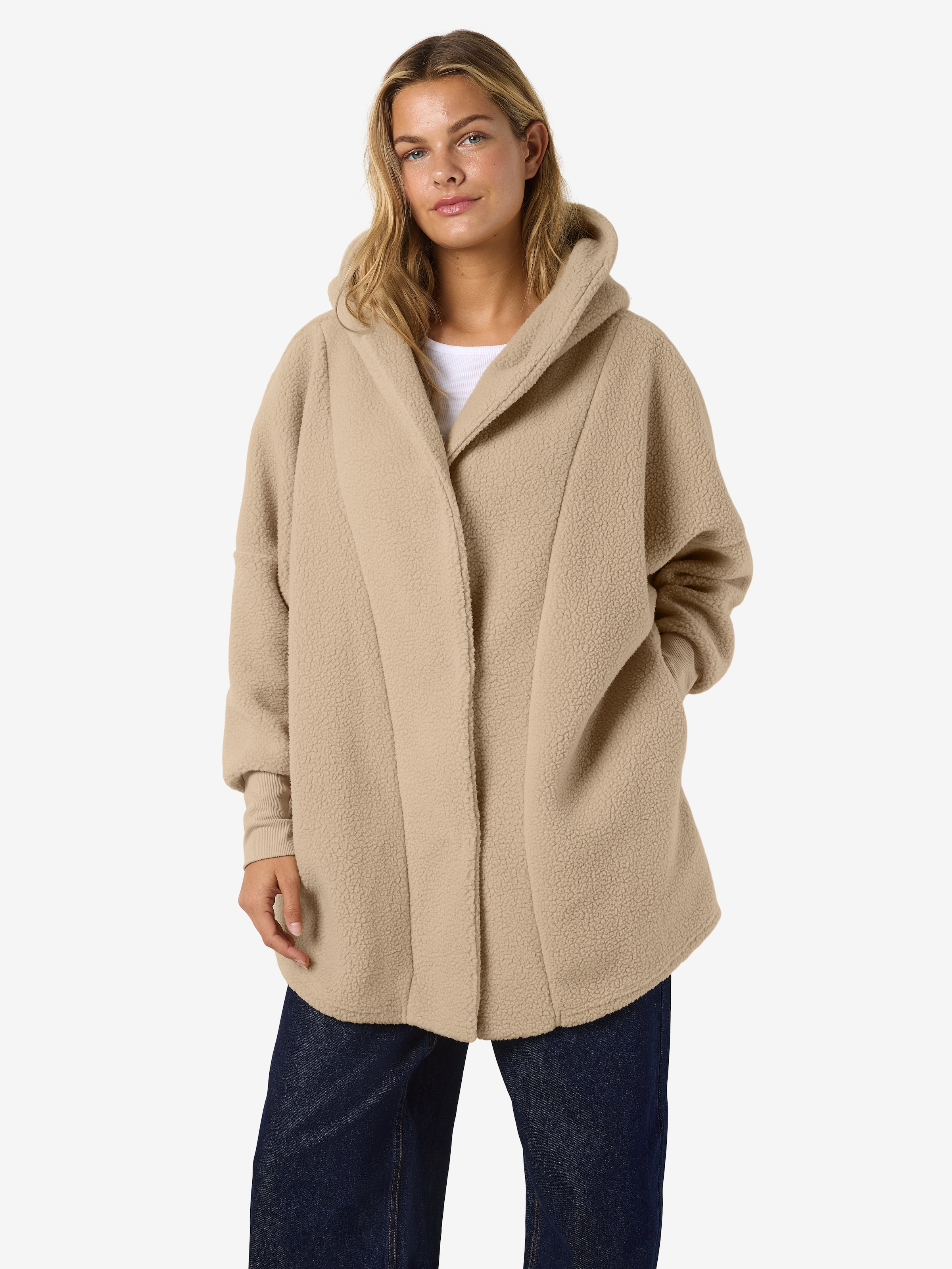 Image of Noisy may Kapuzensweatjacke "NMCOZY L/S LONG SHACKET W HOOD JRS NOOS"