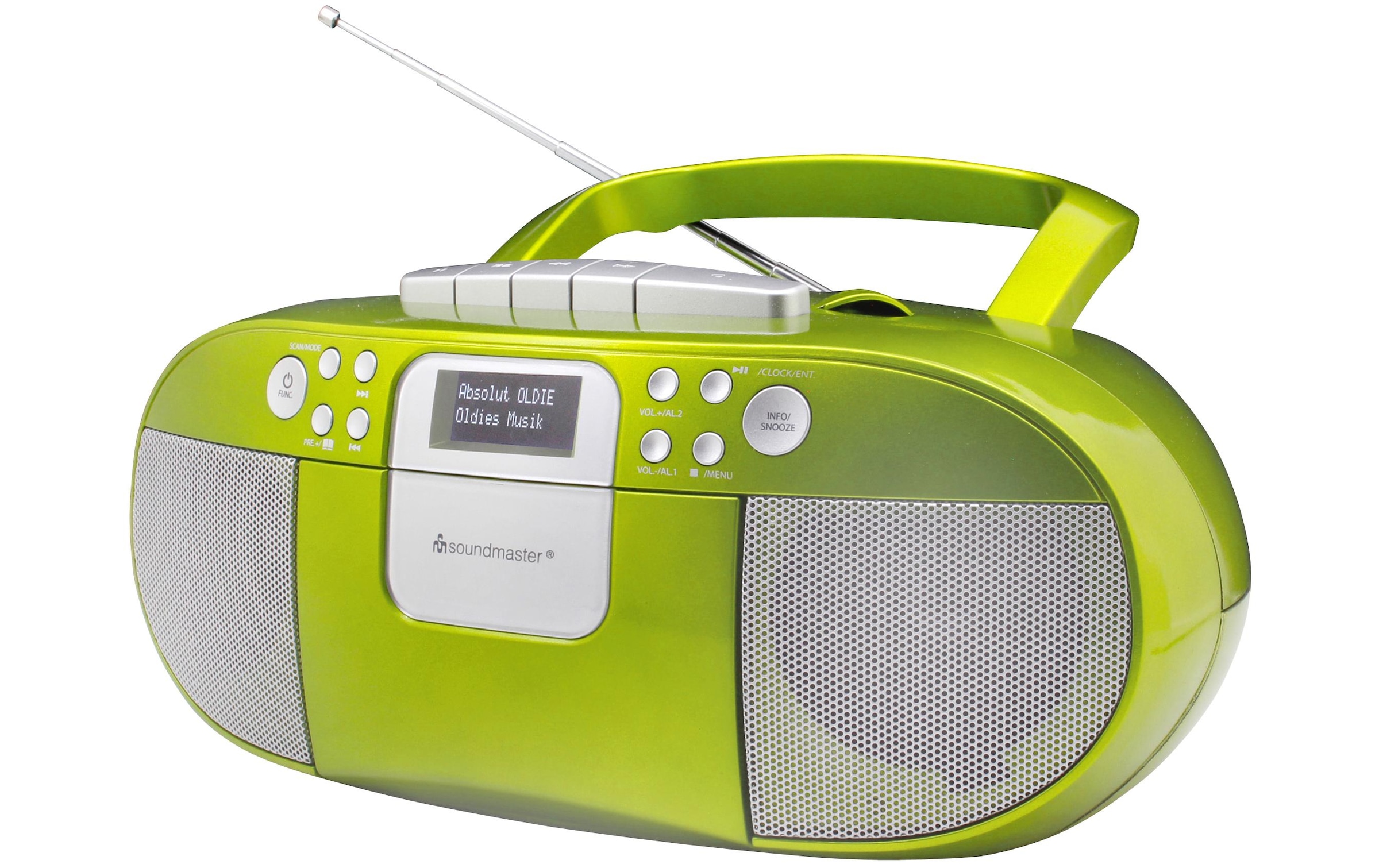 Soundmaster Digitalradio (DAB+) »Boombox SCD7800 Grün«, (Digitalradio (DAB +)-FM-Tuner) ab 99 CHF versandkostenfrei bestellen