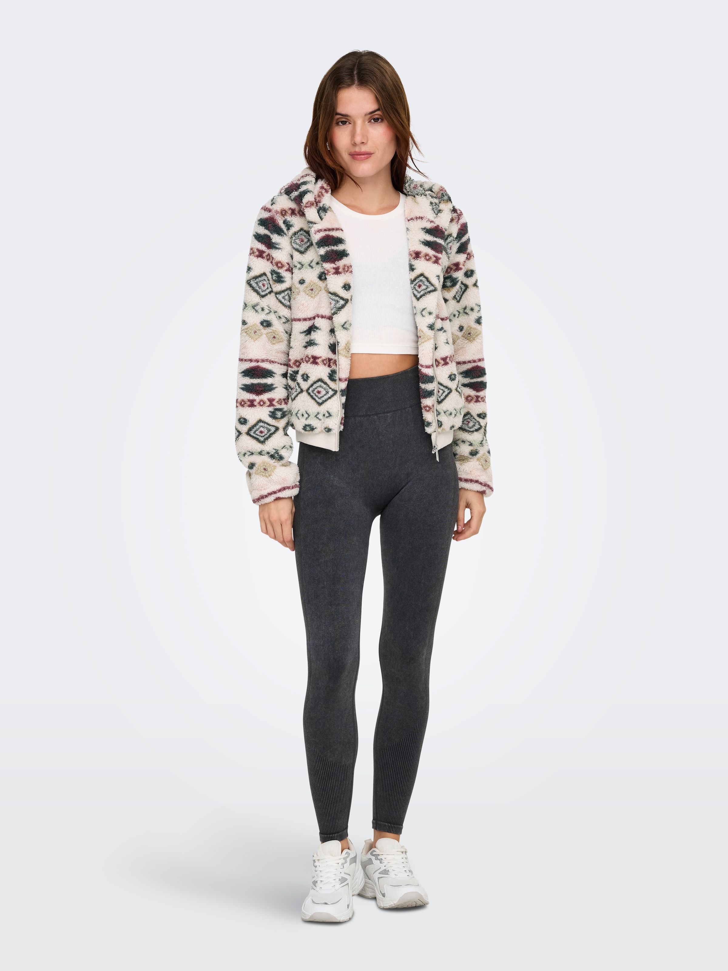 ONLY Outdoorjacke »ONLANNA CONTACT AOP HOOD JACKET OTW CS« mit Kapuze