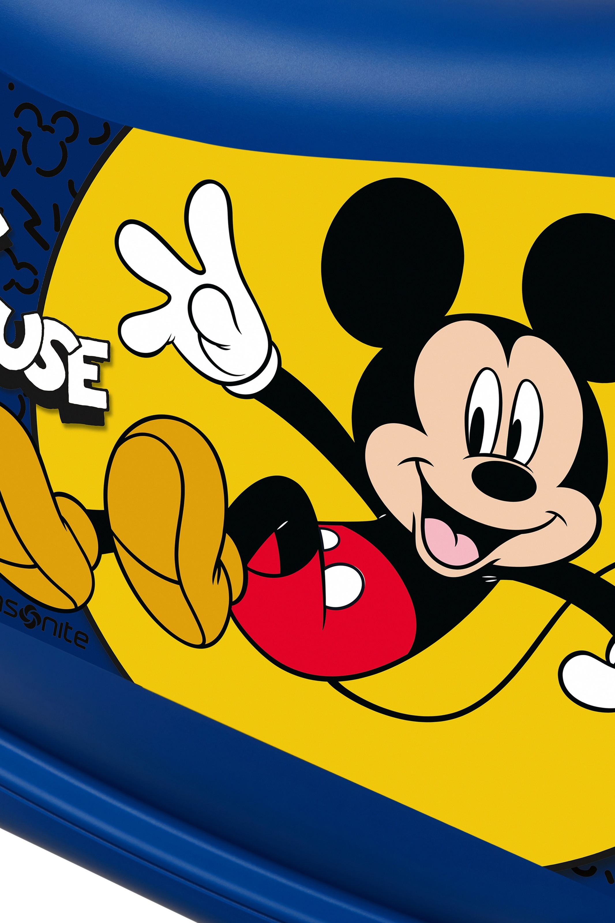 Samsonite Kinderkoffer »DREAM2GO DISNEY, MICKEY HAPPY« 30 l 4 Rollen aus Polypropylen, mit Haltegurt, mit Kreuzspannbändern im Hauptfach