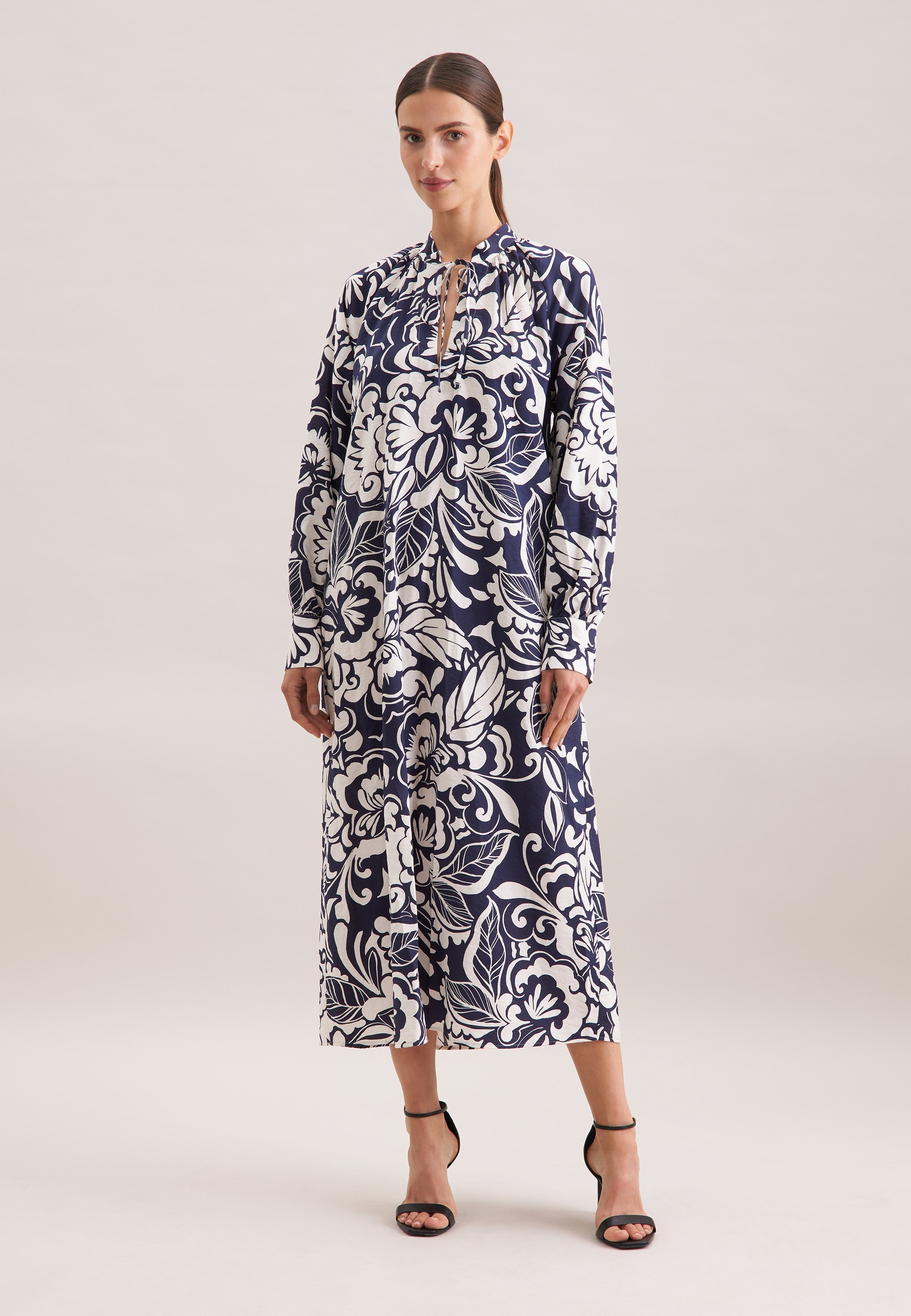 seidensticker Robe d'été 1/1 V-Neck Druck